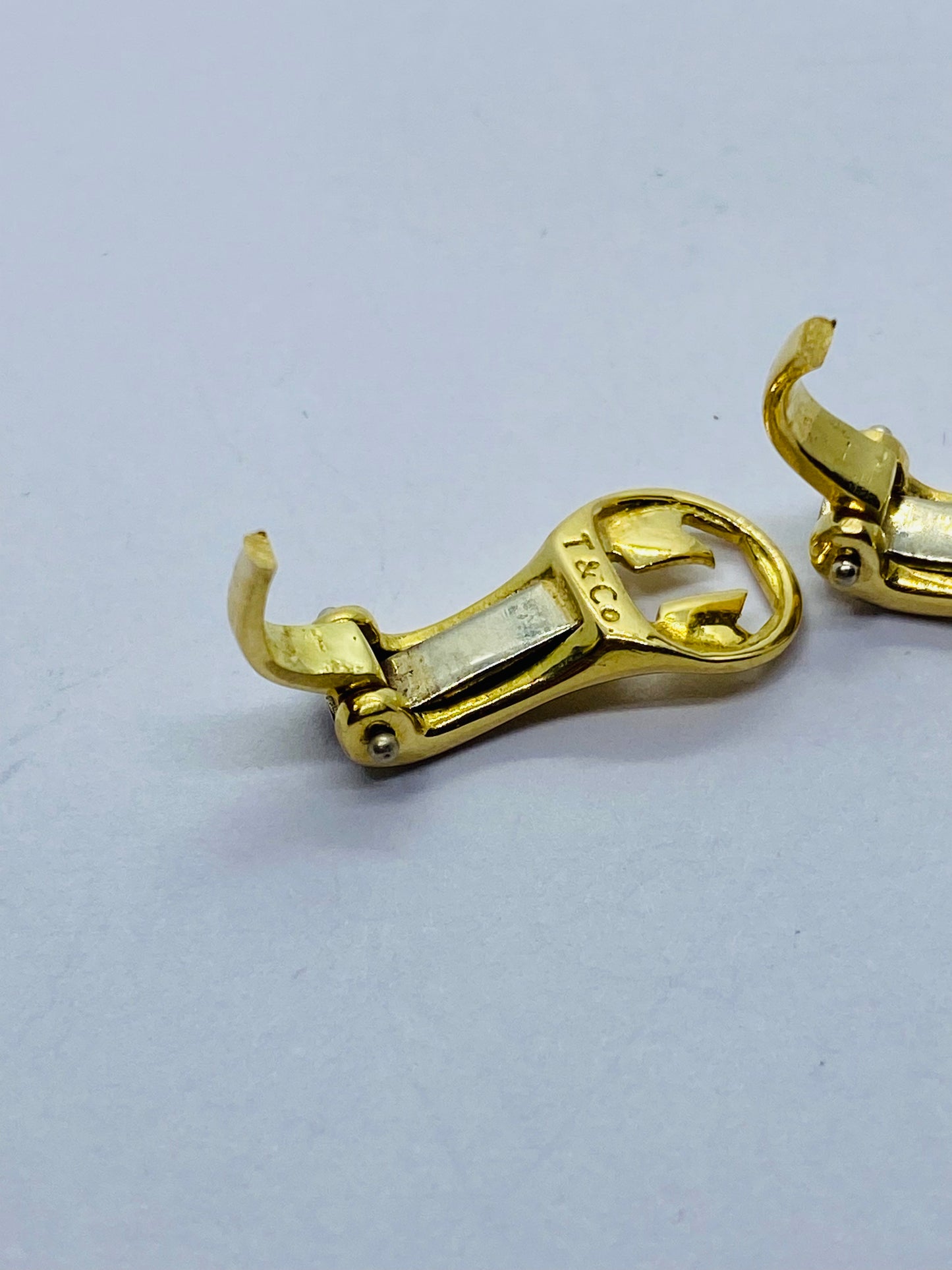 Authentic TIFFANY&CO 18K Yellow Gold Clip-On Backs. PLEASE READ! 4.3 Grams