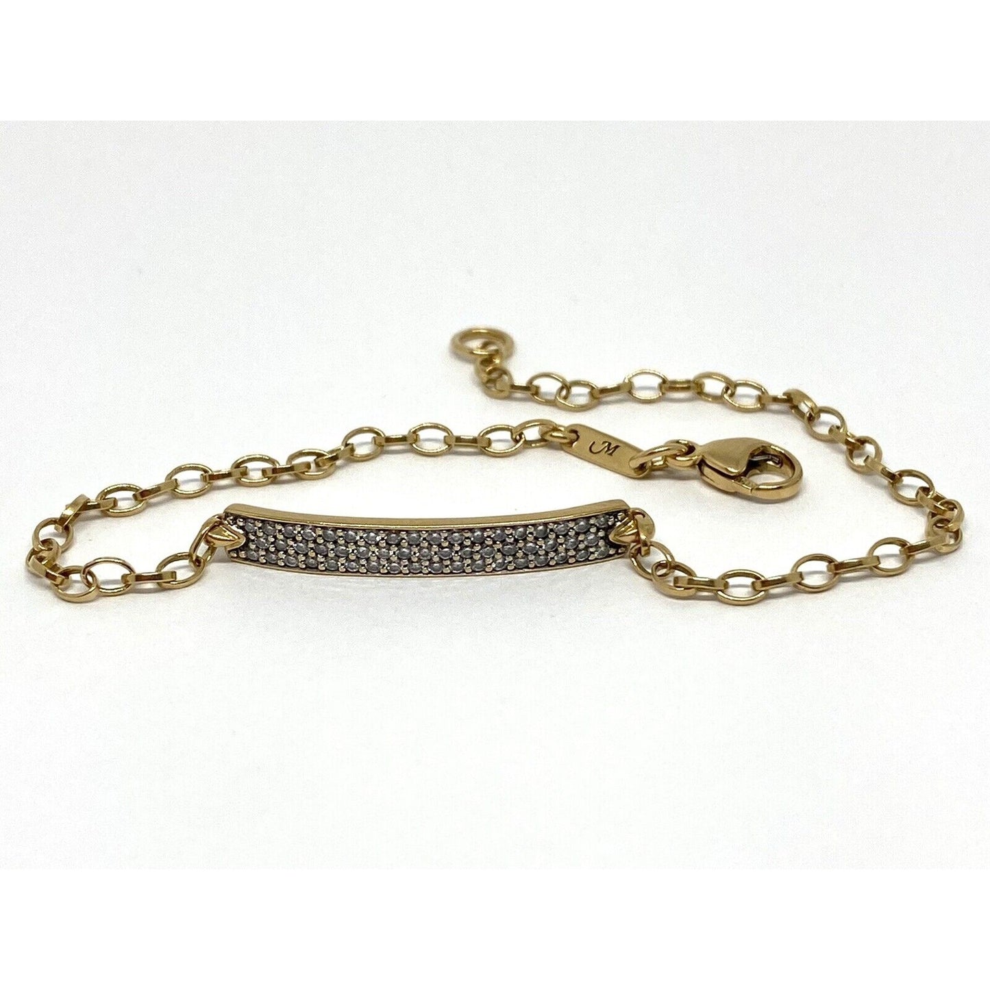 Monica Rich Kossan Carpe Diem Diamond18K Gold Bracelet- Retail $1925