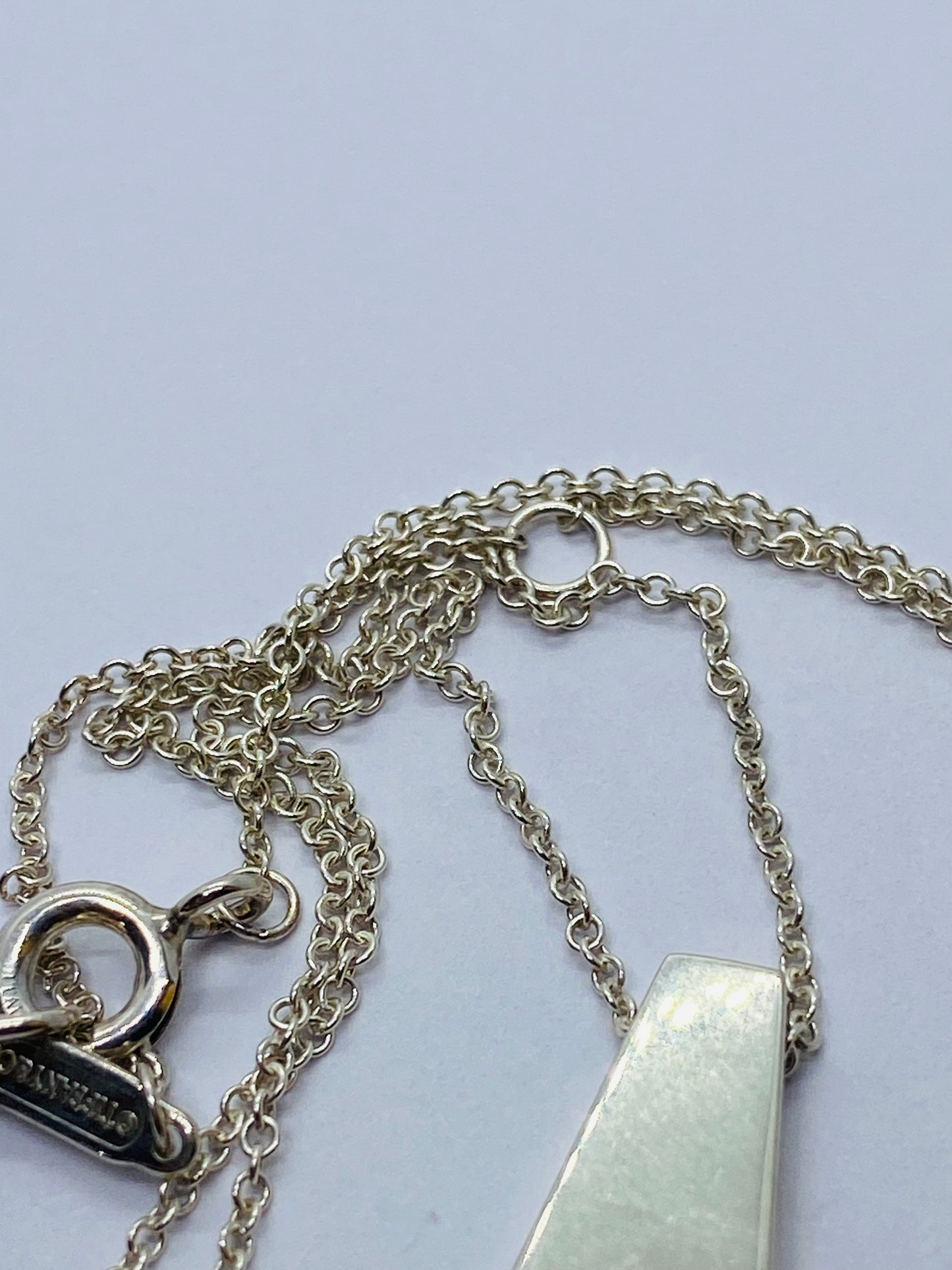 Tiffany & Co. Out of Retirement Small Loop Pendant Sterling Silver 16-18" chain