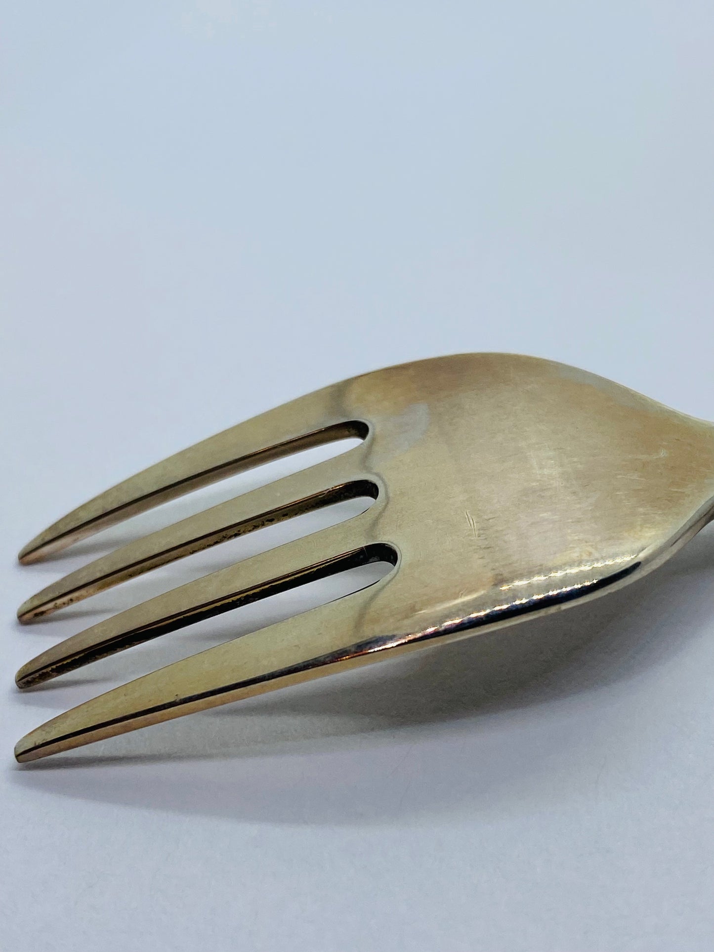 Tiffany & Co. Italy 925 Sterling 4"  Fork Elsa Perreti Open Heart With Box Pouch