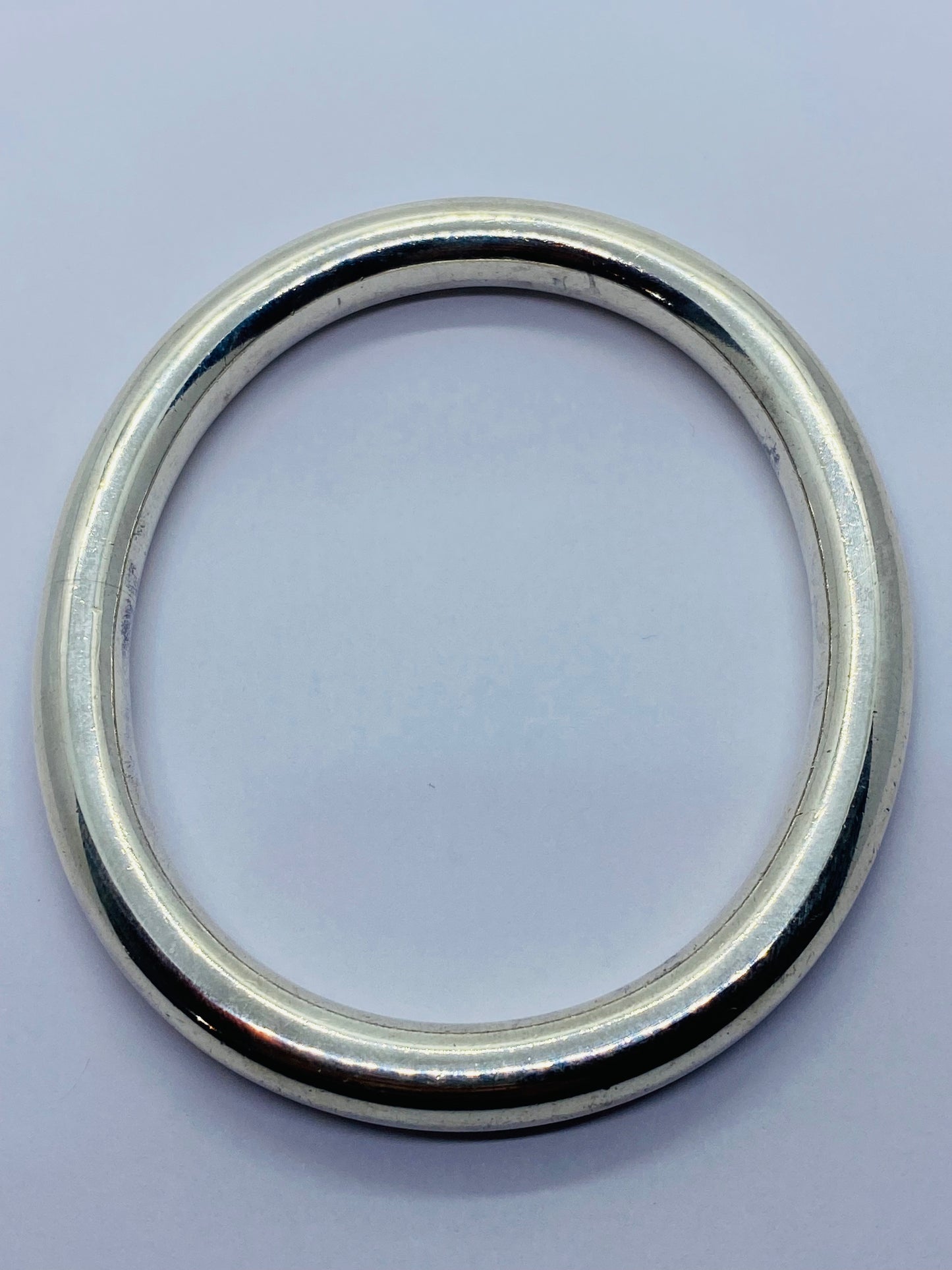 Tiffany & Co. Round Tube Oval Classic Bangle Brace 7 1/4” Bracelet