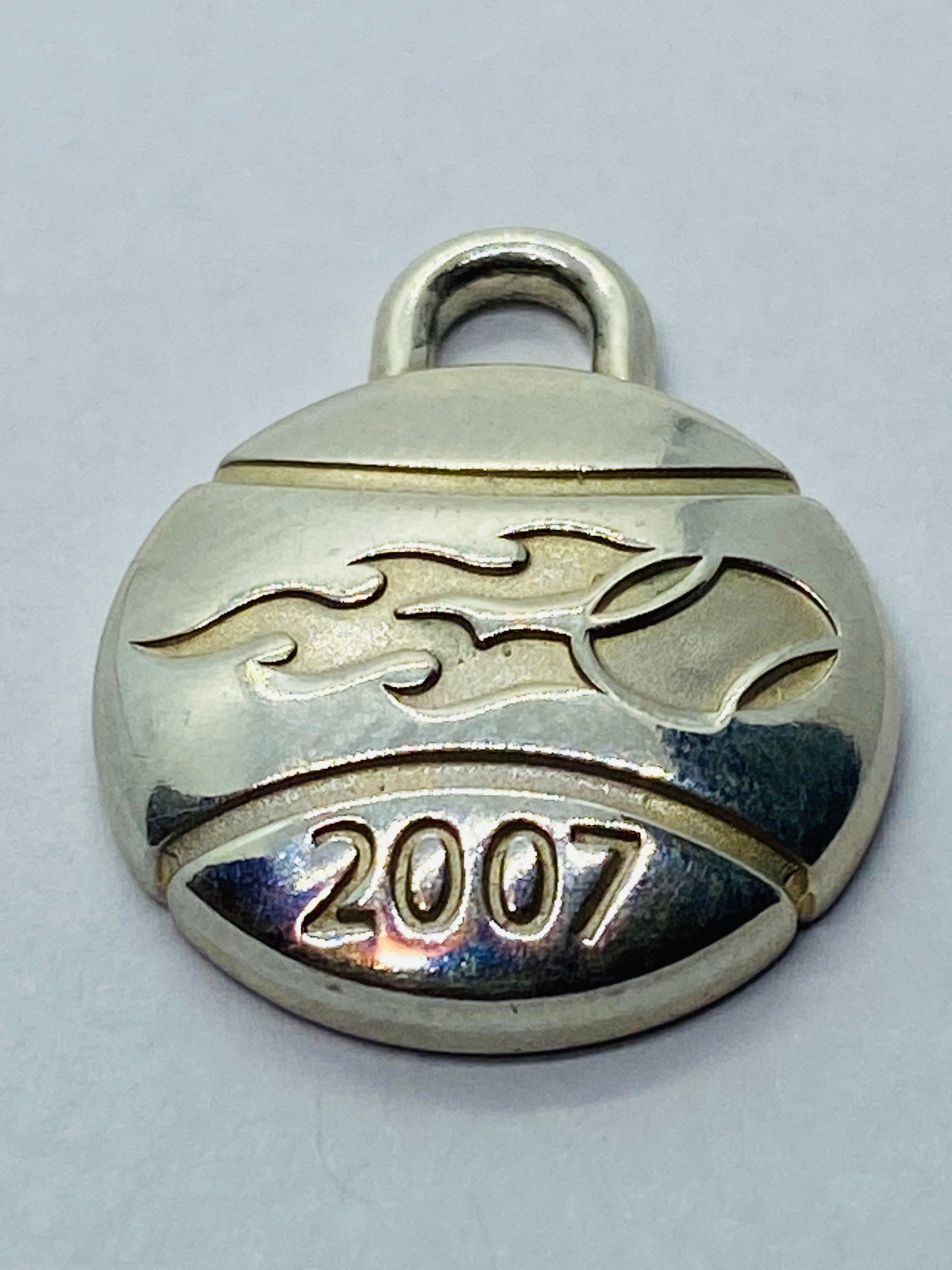 TIFFANY & CO STERLING SILVER US OPEN TENNIS 2007 TAG CHARM OR PENDANT