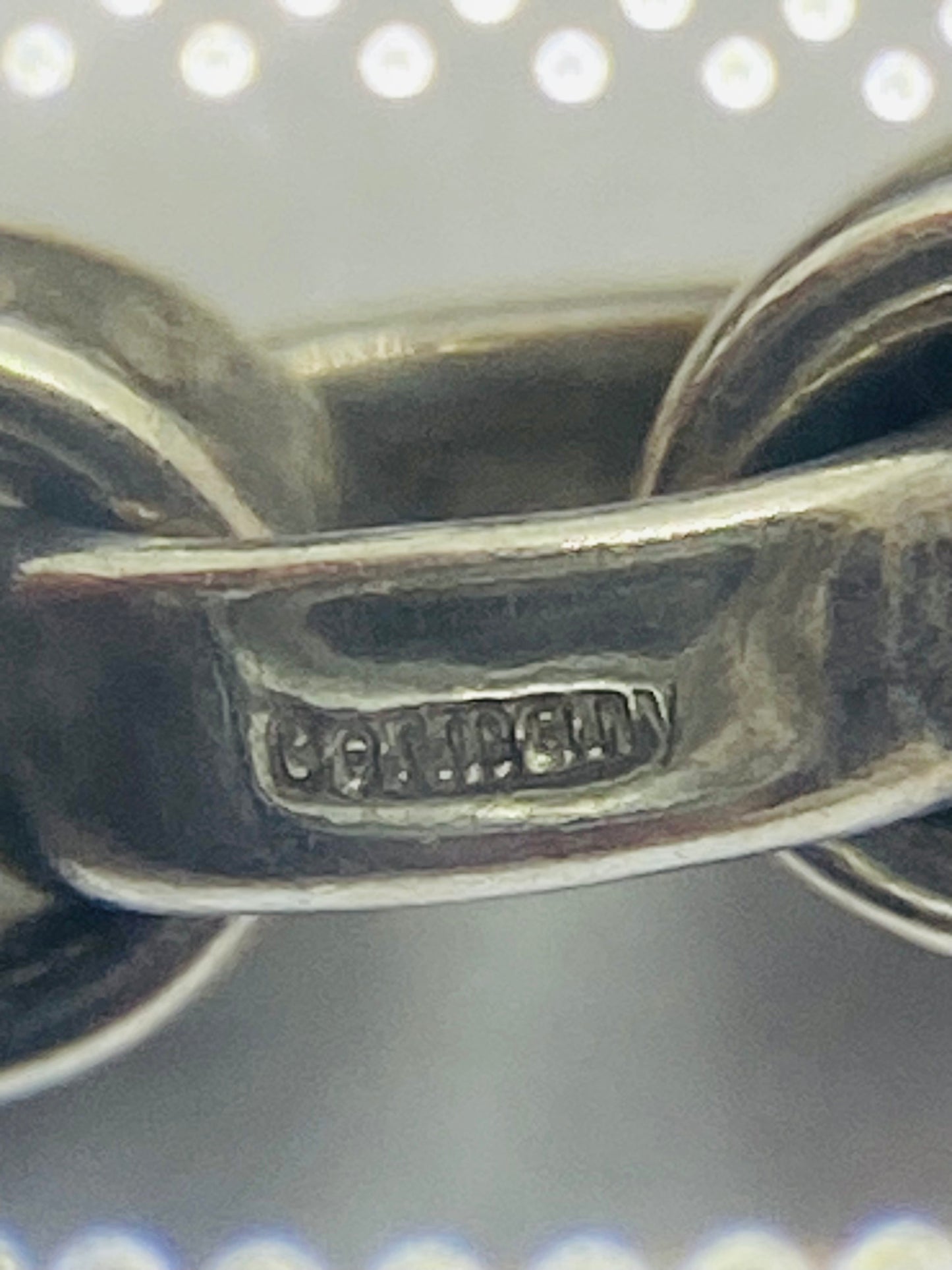 Tiffany & Co. Sterling Silver 7” Donut Link Bracelet.  Pouch