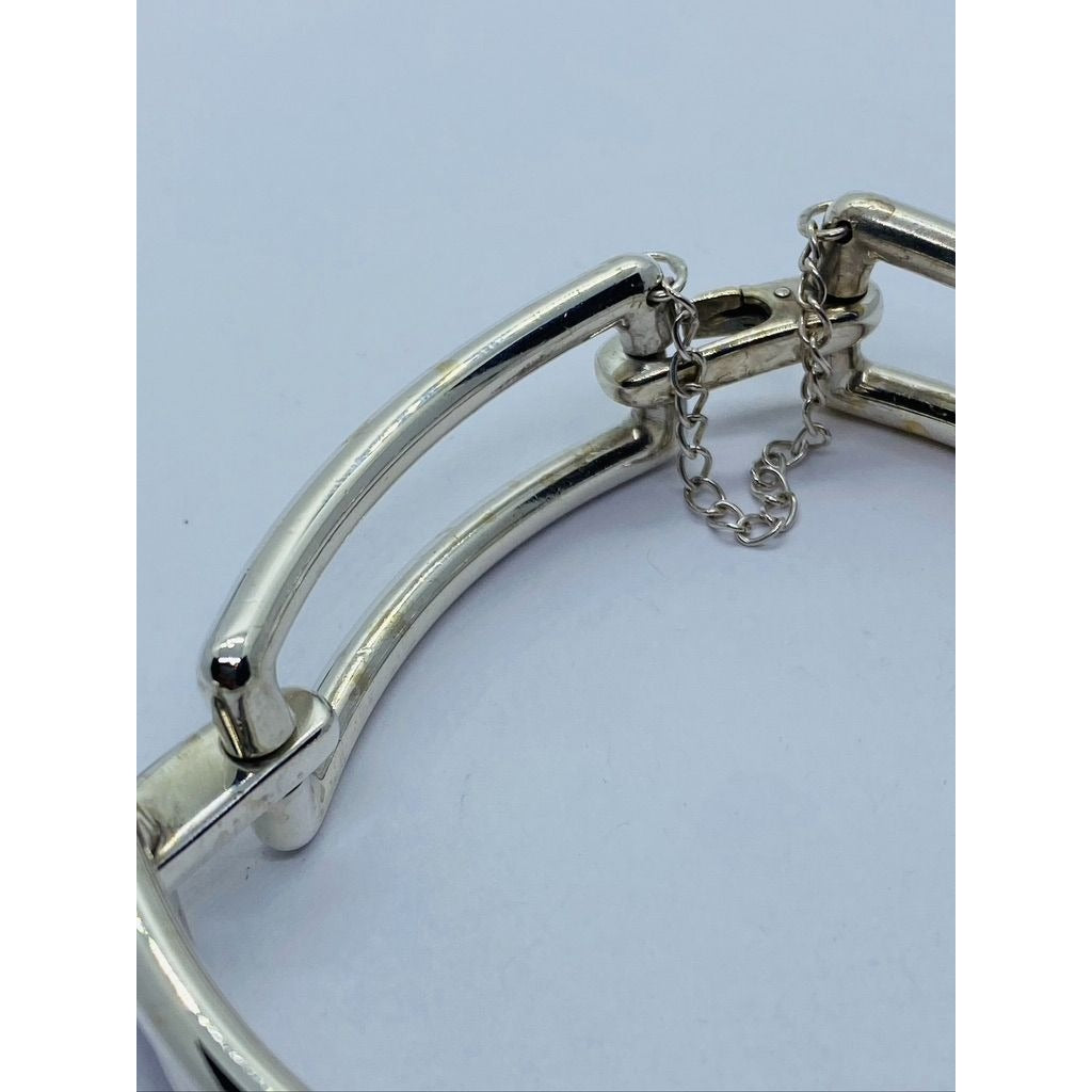 Tiffany & Co Silver Rectangle Link Bracelet Bangle 2002 Italy
