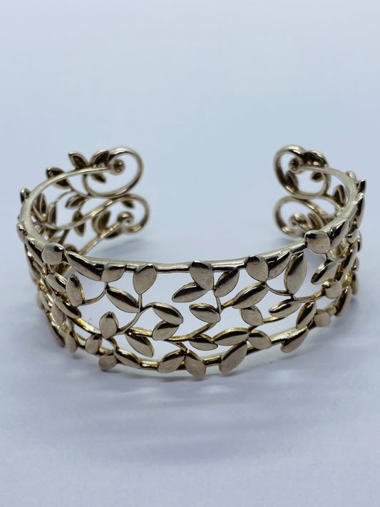 Tiffany & Co. Paloma Picasso Olive Leaf Cuff - Sterling Silver Bracelet $950