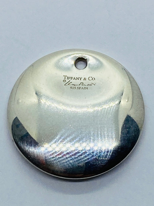 Tiffany & Co Elsa Peretti Sterling Silver 23mm Round Disc Pendant