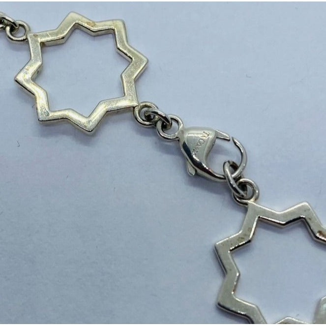 Tiffany & Co Silver Paloma Picasso Marrakesh Star Link 7.25" Chain Bracelet Rare