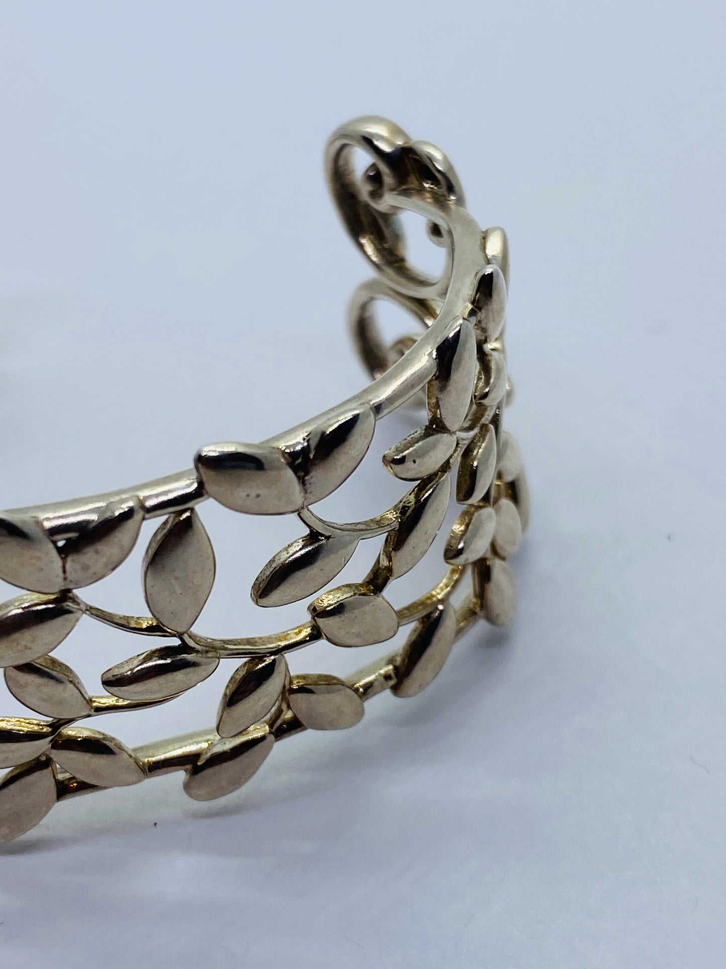 Tiffany & Co. Paloma Picasso Olive Leaf Cuff - Sterling Silver Bracelet $950