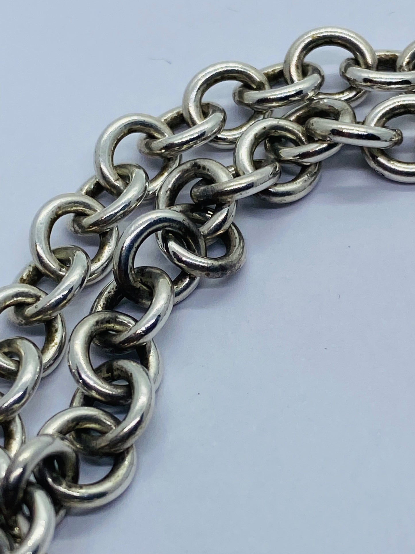 Tiffany Co. 1837 Sterling Silver Interlocking Circles Chain Necklace 17”