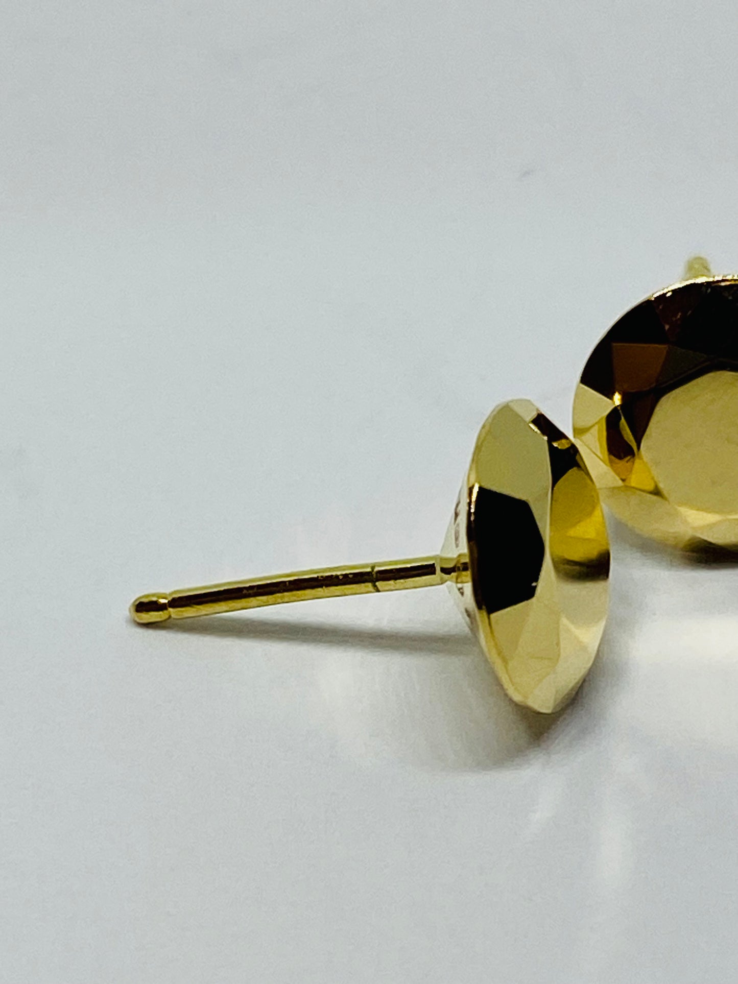 Tiffany & Co Vintage Elsa Peretti 18k Yellow Gold 2 Carat FACET Pierced Earrings