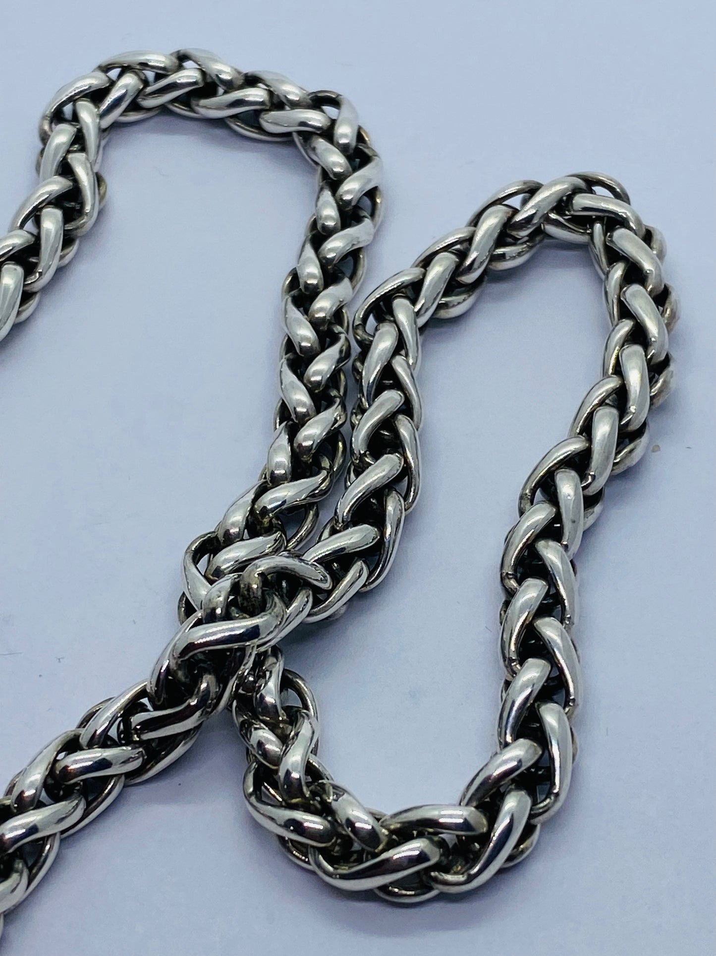 Authentic DAVID YURMAN 18" WHEAT NECKLACE WITH 585 14K Yellow GOLD 6mm