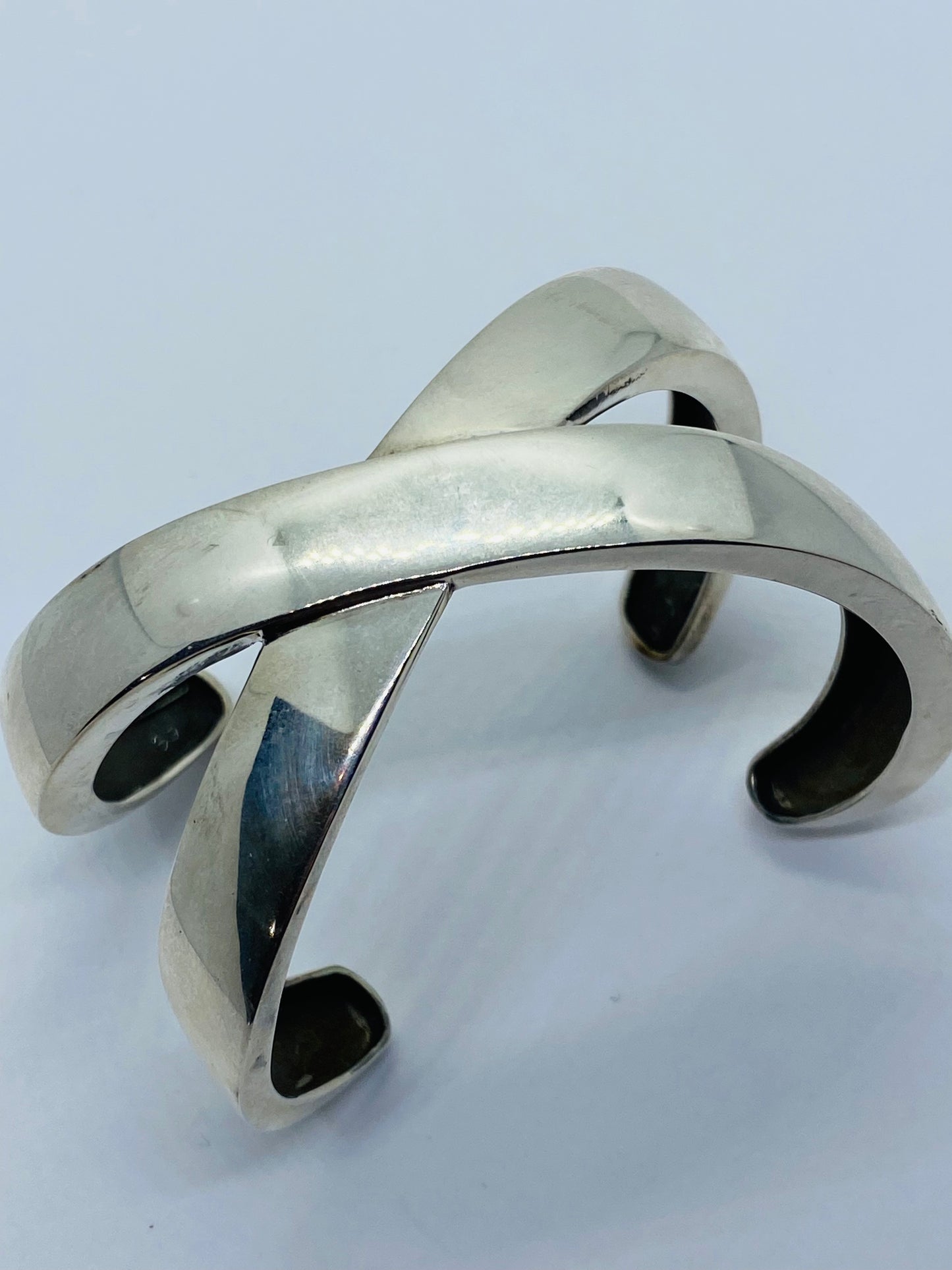 TIFFANY & Co STERLING PALOMA PICASSO GRAFFITI X CUFF BRACELET 1985 75.8G Rare