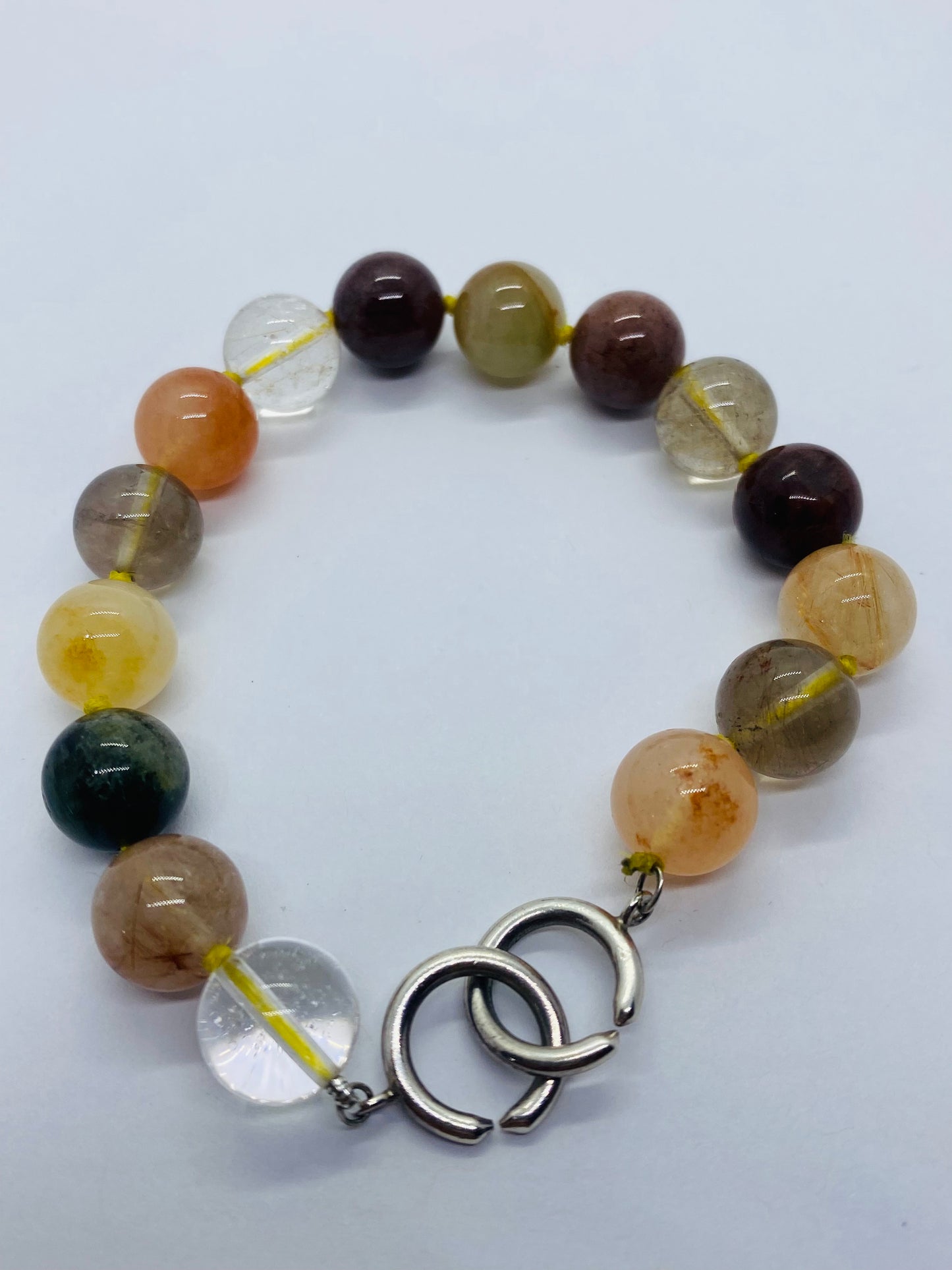 Tiffany & Co. Multi GEMSTONE Gems Bead Sterling Silver Bracelet PALOMA PICASSO