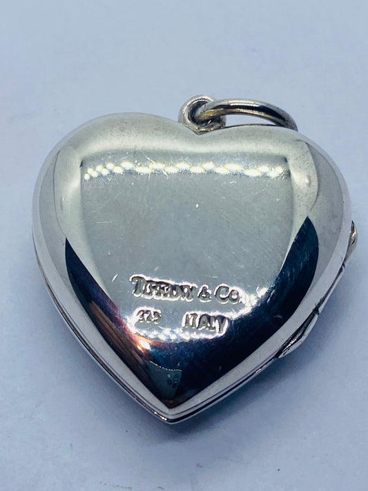 Tiffany & Co Locket LARGE 31mm without bail Excellent Condition 925
