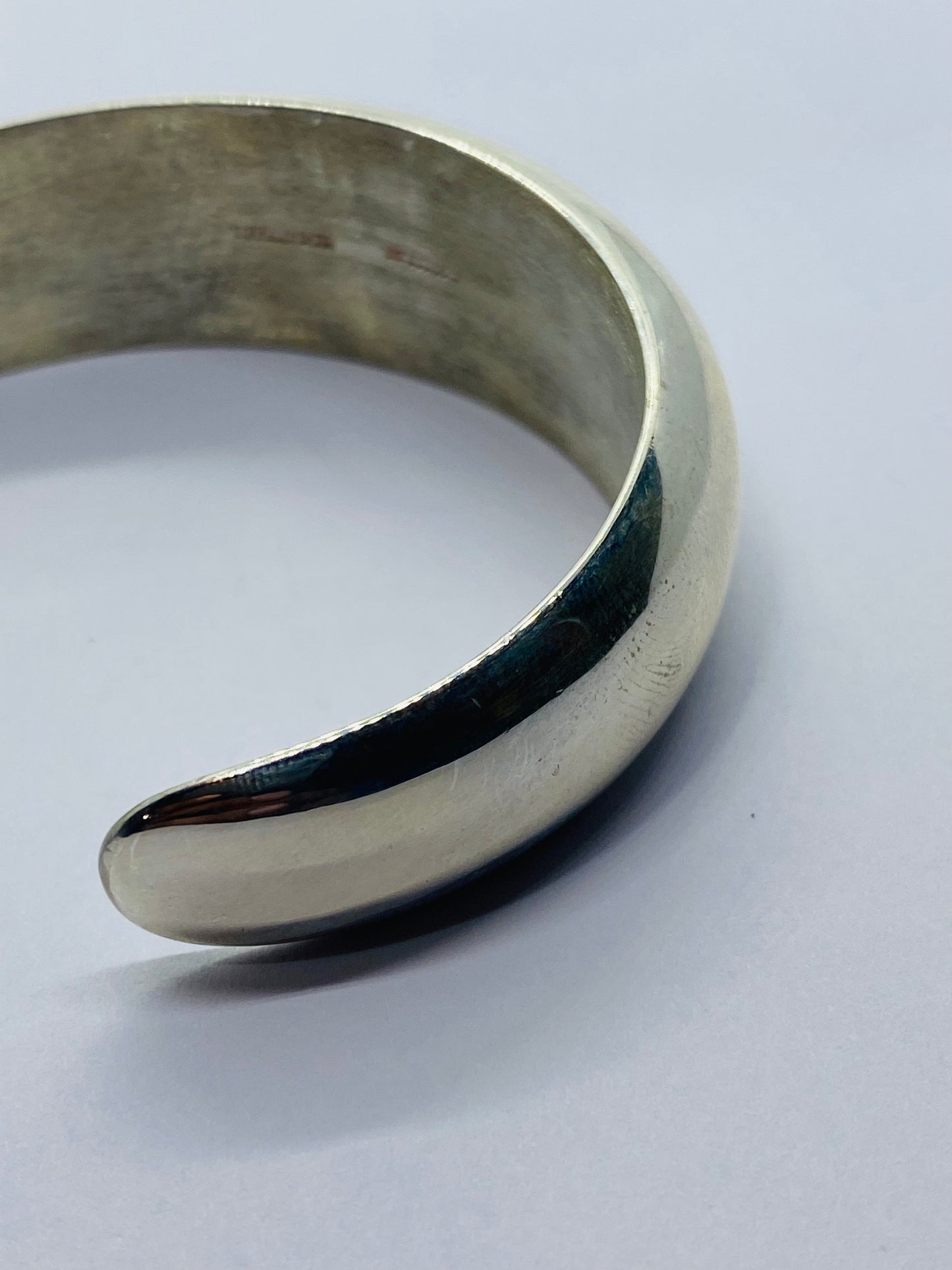 Tiffany Co Sterling Silver 925 Mexico Cuff Bracelet 5.75” 33 Grams 18MM wide