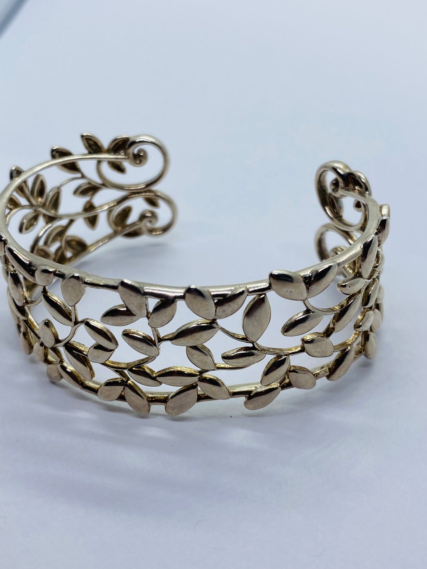 Tiffany & Co. Paloma Picasso Olive Leaf Cuff - Sterling Silver Bracelet $950