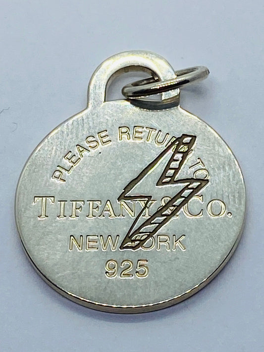 Tiffany & Co. Return To Tiffany lightning Bolt tag charm. New 