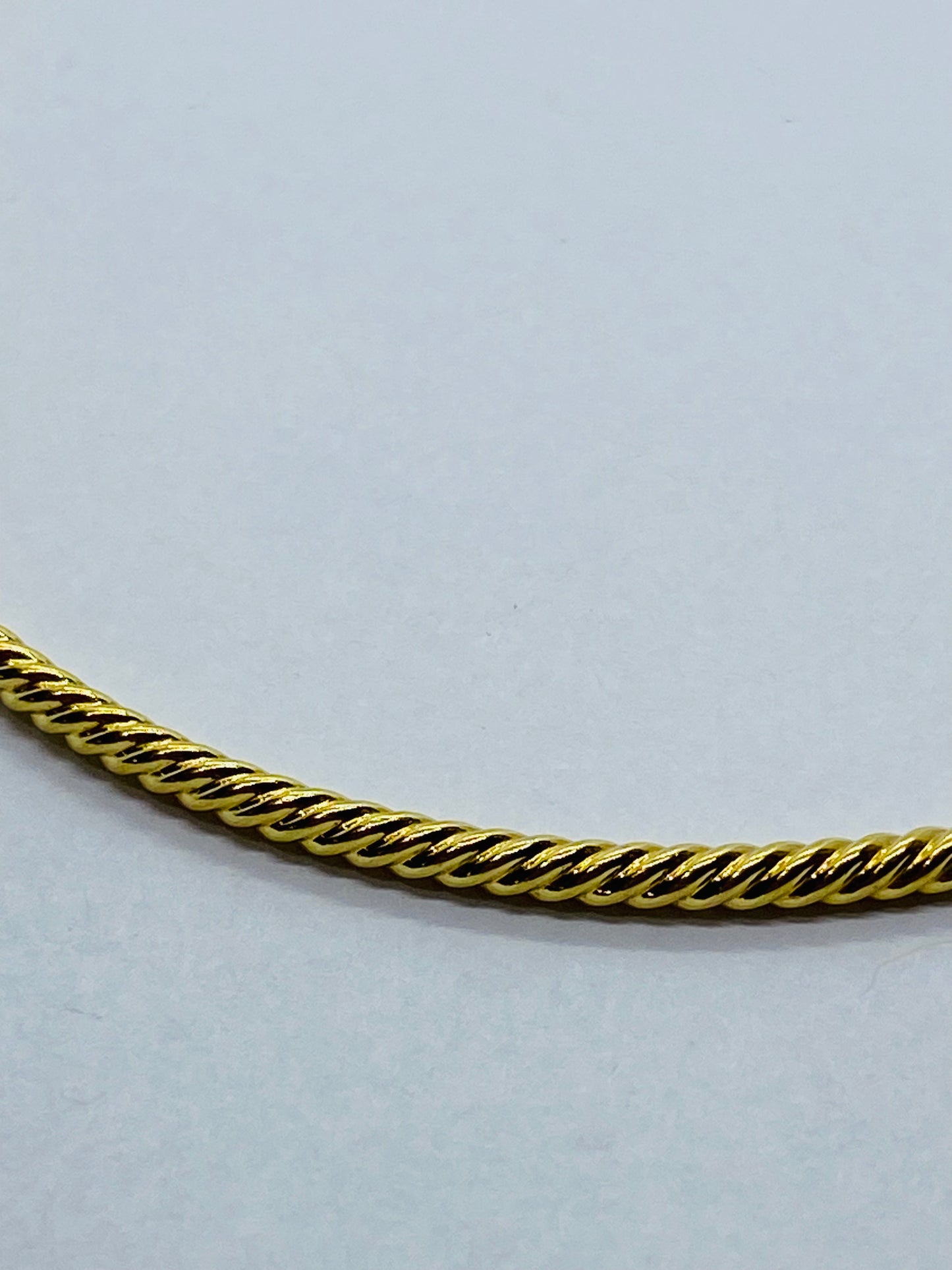David Yurman 18K Yellow Gold Cable Classics 2mm Bangle Bracelet Free Shipping