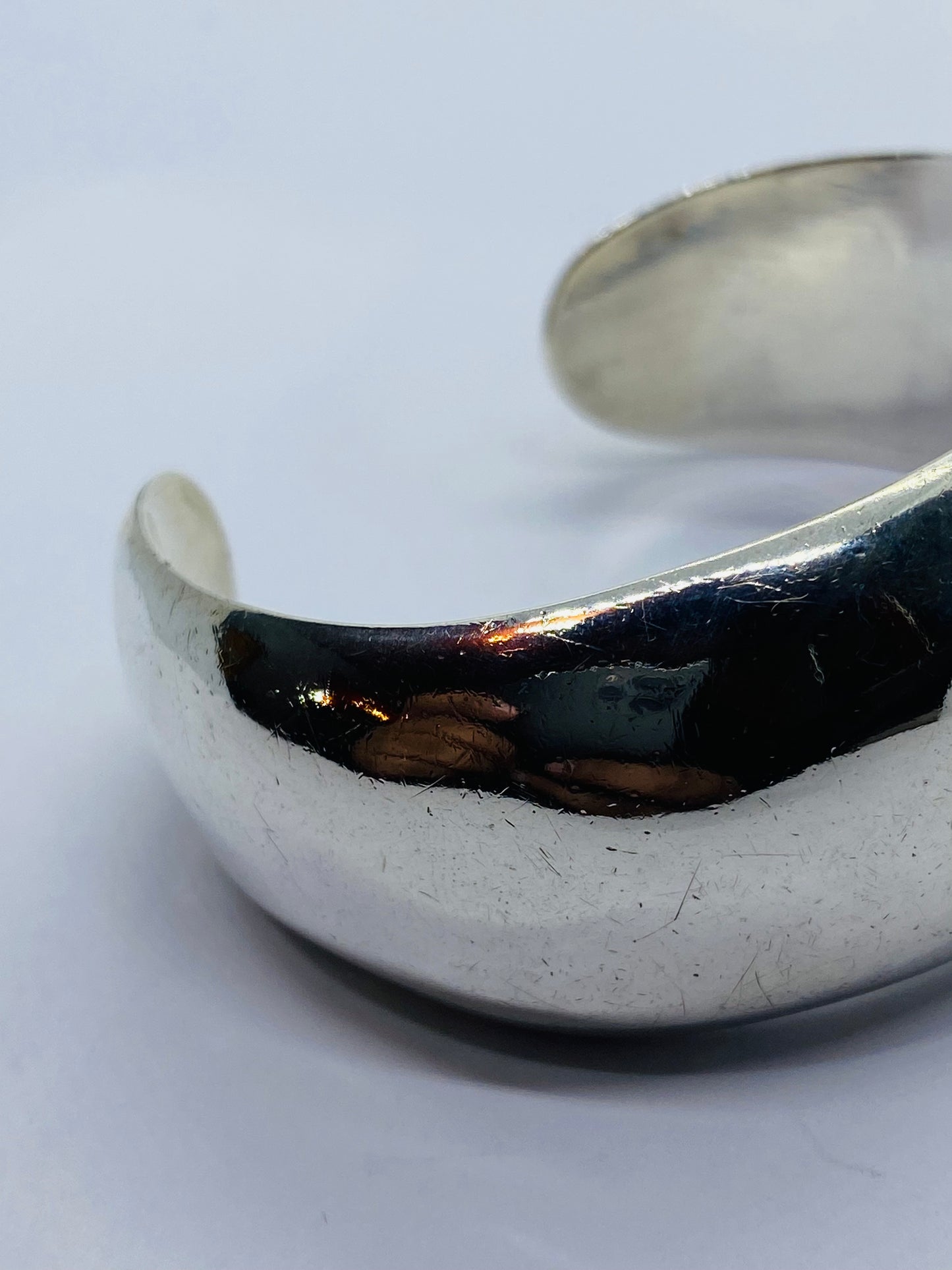 Tiffany & Co. 925 Sterling Silver Wide Cuff Bracelet 33G Size 6.25” 27MM Wide