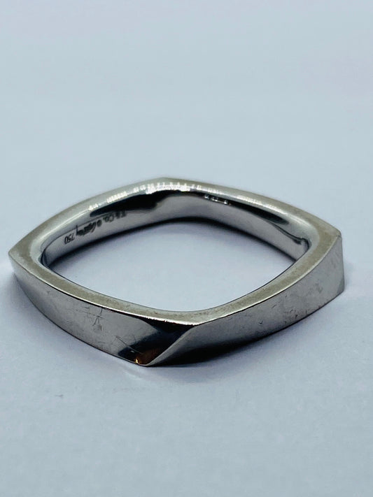 Tiffany & Co. 18k White Gold Frank Gehry Torque Ring Size 6.25 6.6g