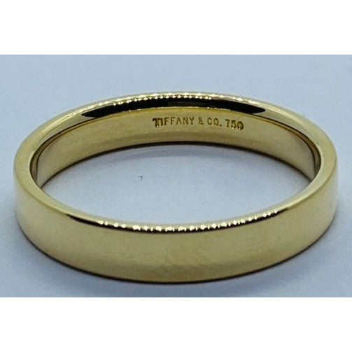 Tiffany & Co Wedding Band 3.5MM Wide Size 8.5 18K 750