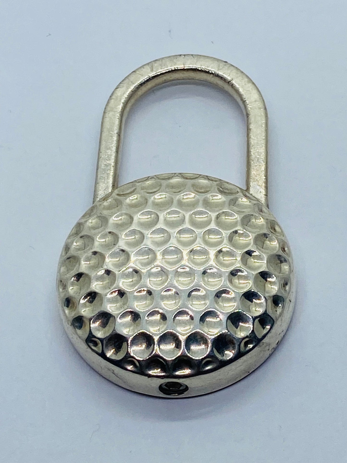 Tiffany & Co. Sterling Silver Golf Ball Keychain Key Ring in Box! 65 grams