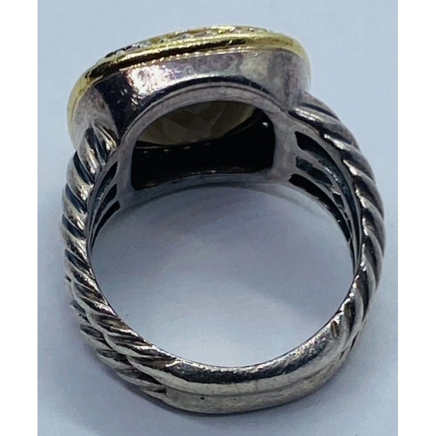 David Yurman Smokey Topaz Sterling 925 18K 750 Albion
