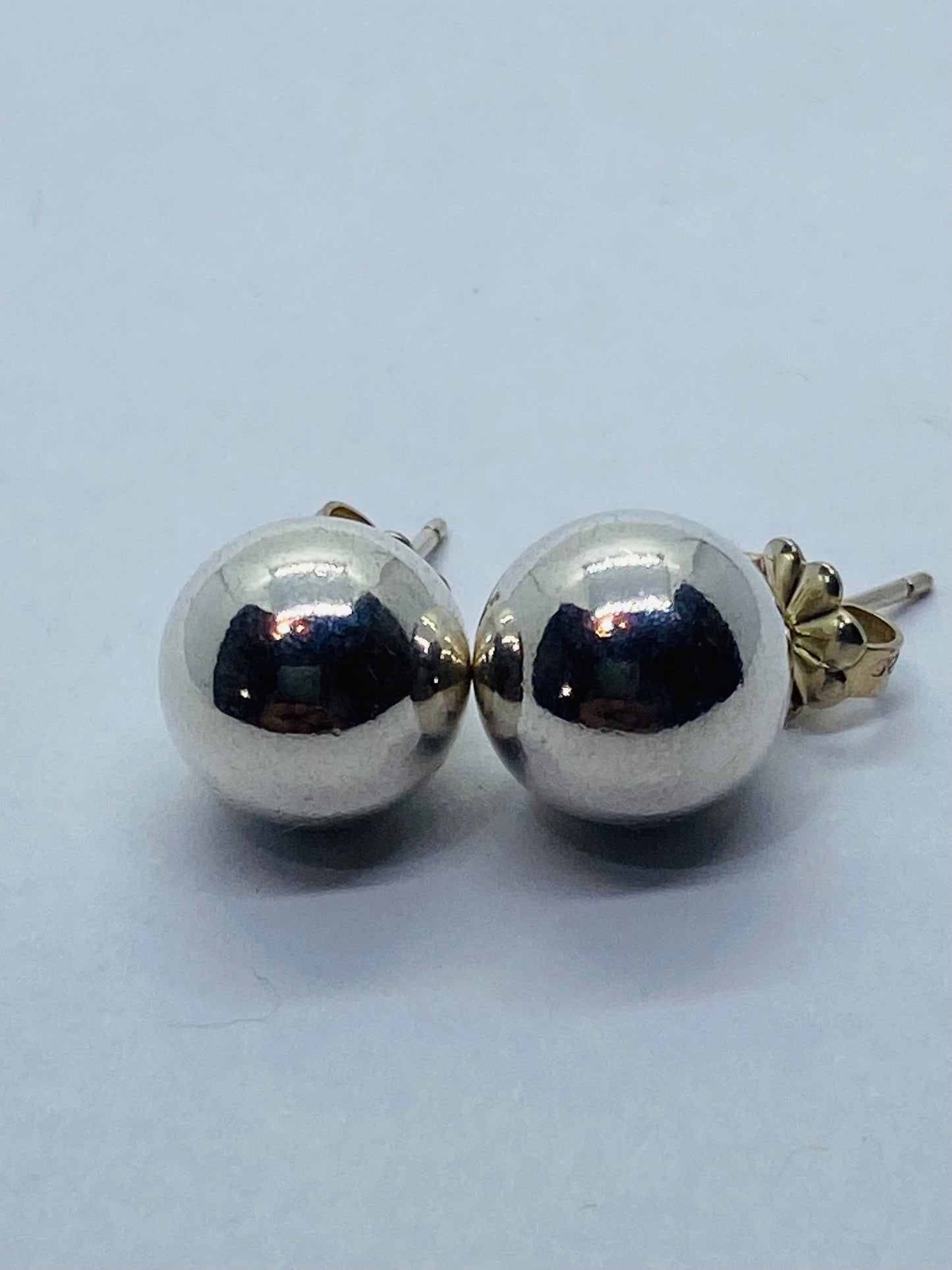 Tiffany & Co. Ball Stud Earrings Bead Hardwear hard wear Sterling Silver 10mm