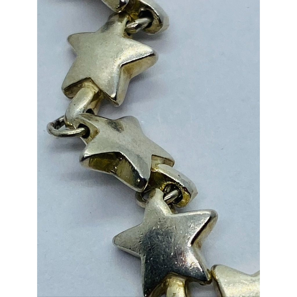 Tiffany & Co. Sterling Silver Chain of Stars Link Necklace 16" Long