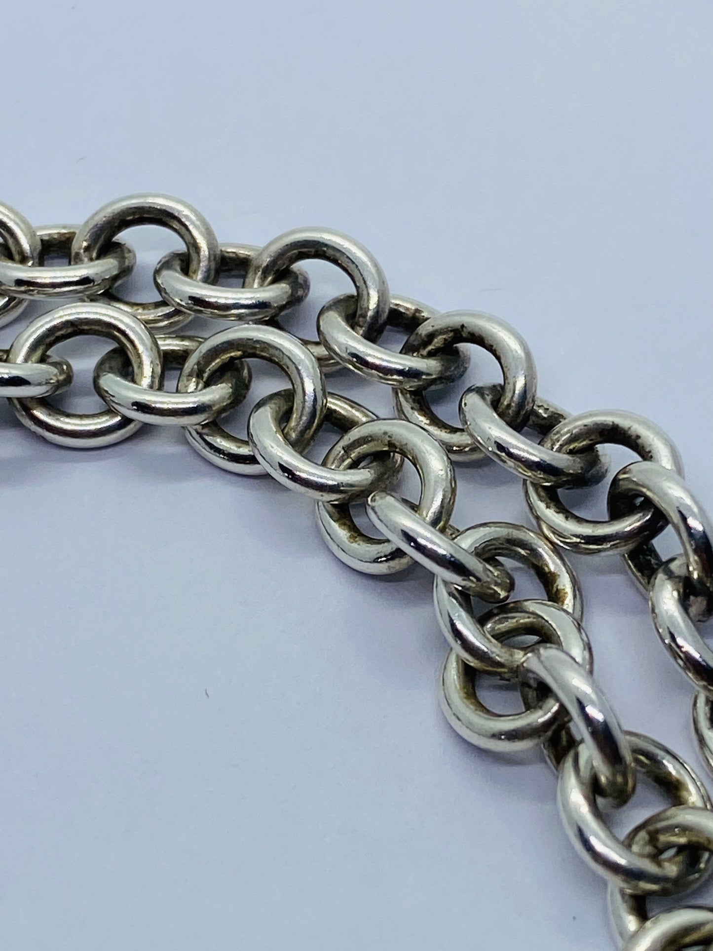 Tiffany Co. 1837 Sterling Silver Interlocking Circles Chain Necklace 17”