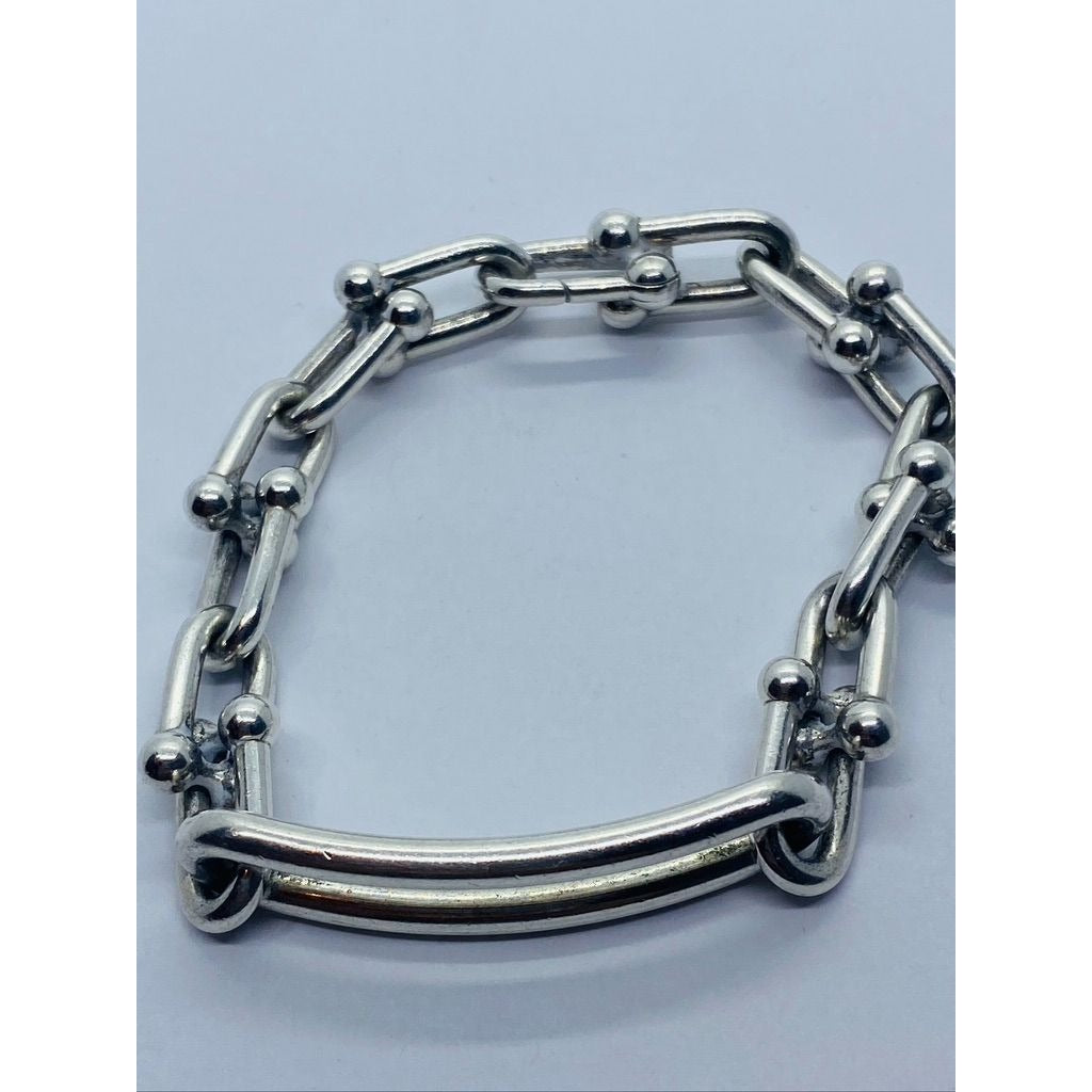 Tiffany HardWear Elongated Link Bracelet in Sterling Silver 7.25"