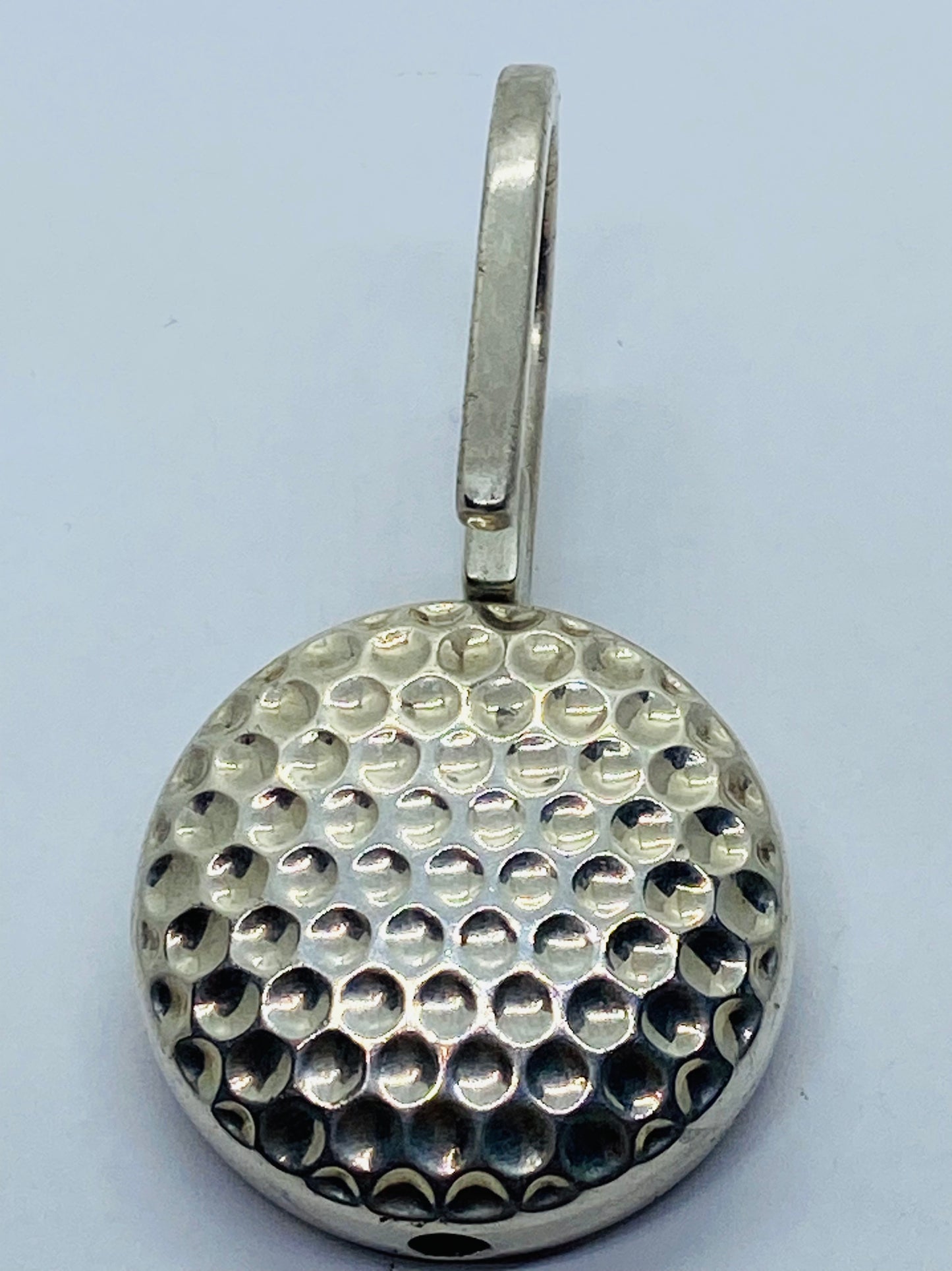 Tiffany & Co. Sterling Silver Golf Ball Keychain Key Ring in Box! 65 grams