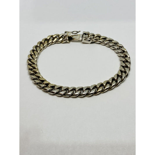 53.3 grams SOLID 14k  GOLD CUBAN 8.5MM chain BRACELET 8.25”