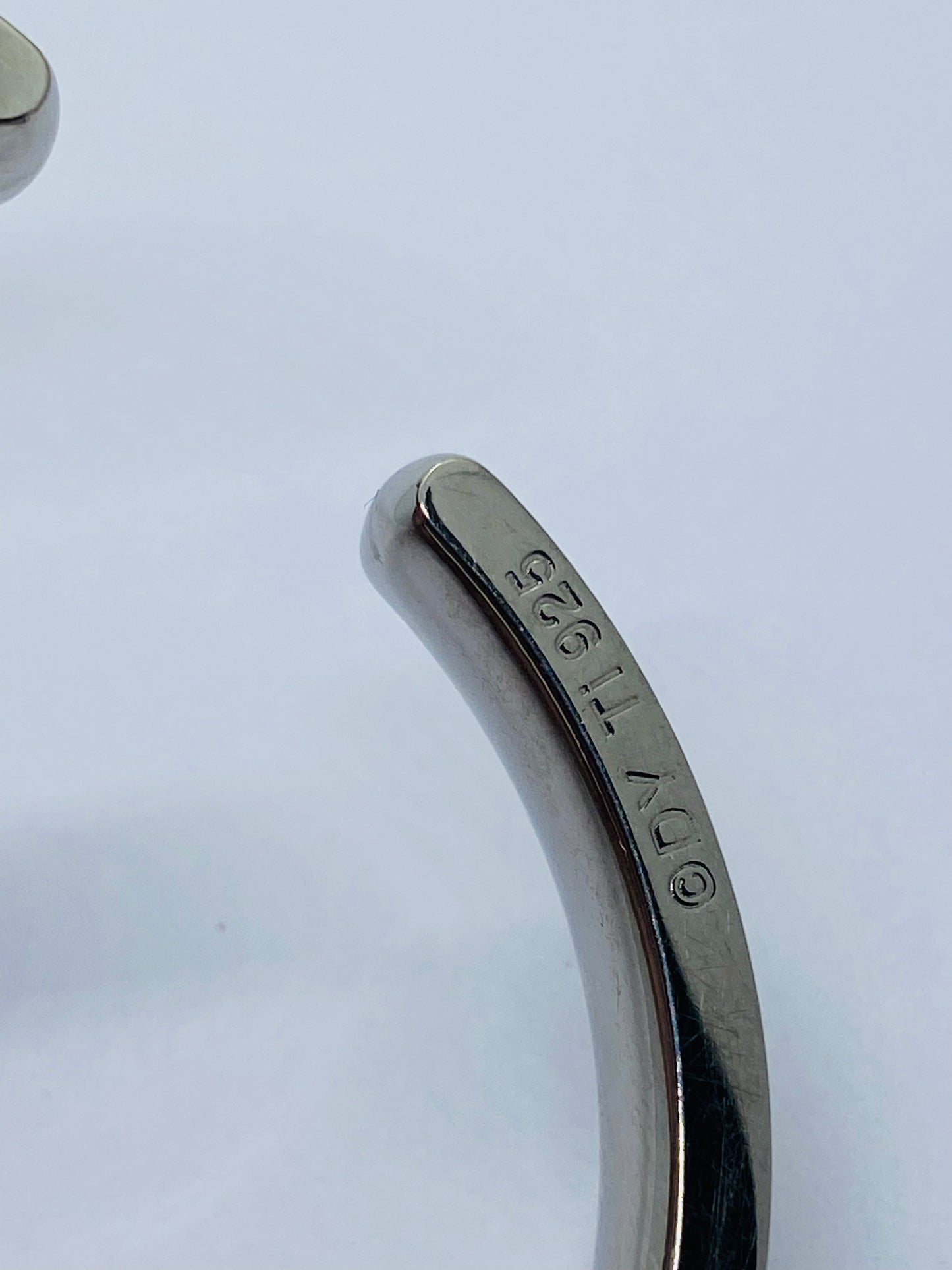 Rare Retired DY David Yurman Titanium 925 ￼ Thoroughbred Cable Cuff bracelet