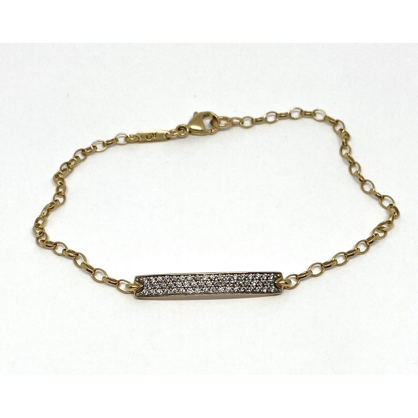 Monica Rich Kossan Carpe Diem Diamond18K Gold Bracelet- Retail $1925