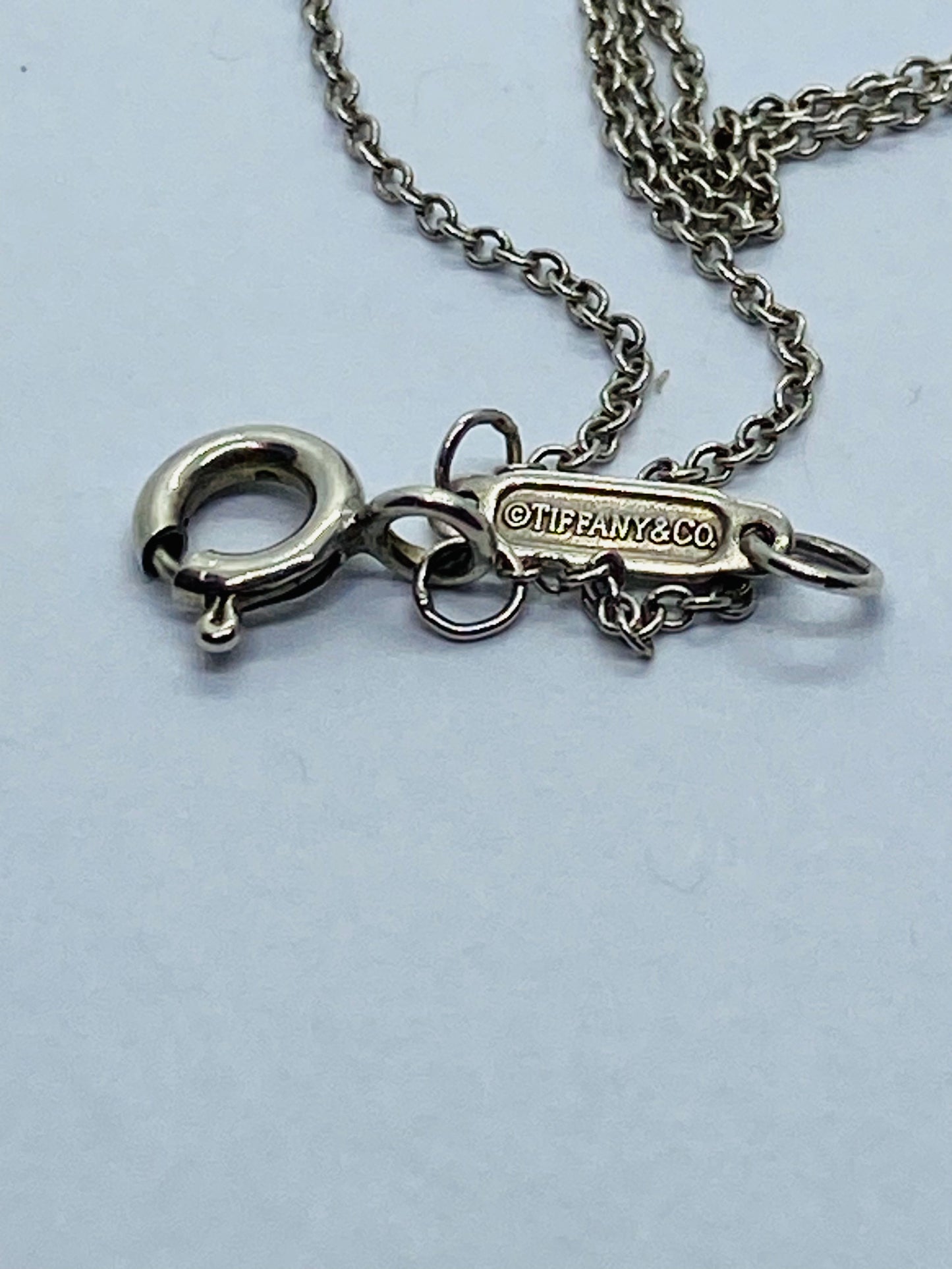 Tiffany & Co. Sterling Silver Handbag and Enamel Heart Italy  Pendant Necklace