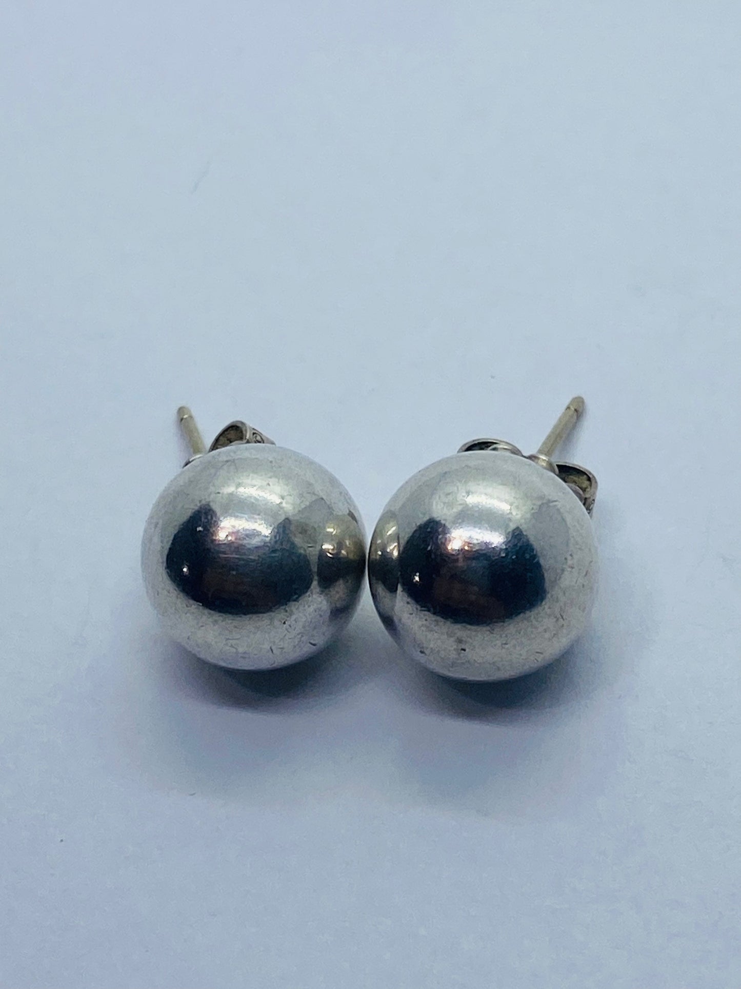 Tiffany & Co. Ball Stud Earrings Bead Hardwear Sterling Silver 10mm
