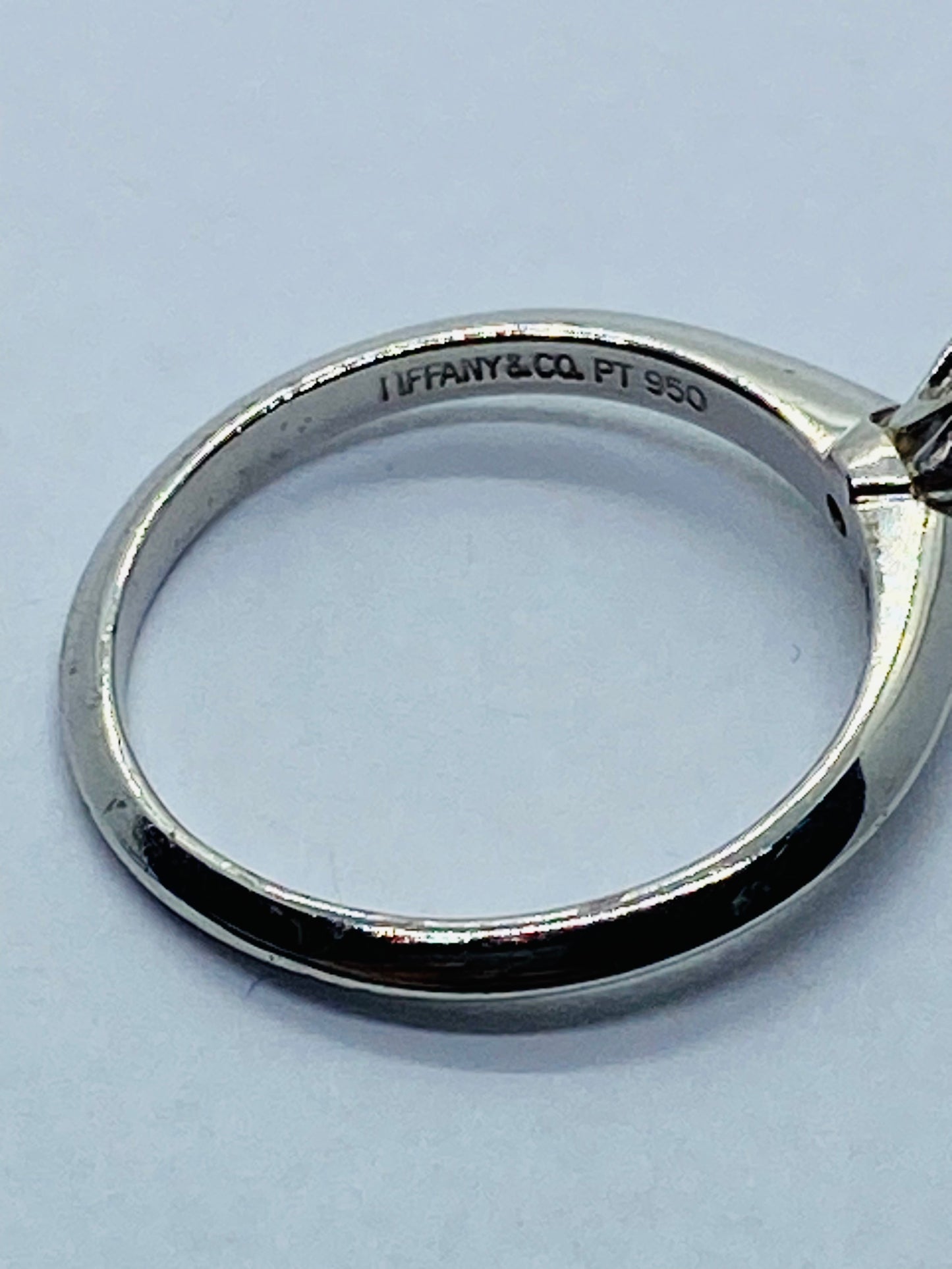 Tiffany & Co. 0.34ct G-H VS2 Diamond Platinum Solitaire Engagement Ring BOX!