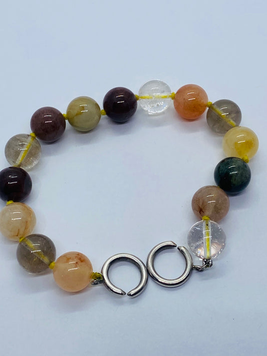 Tiffany & Co. Multi GEMSTONE Gems Bead Sterling Silver Bracelet PALOMA PICASSO