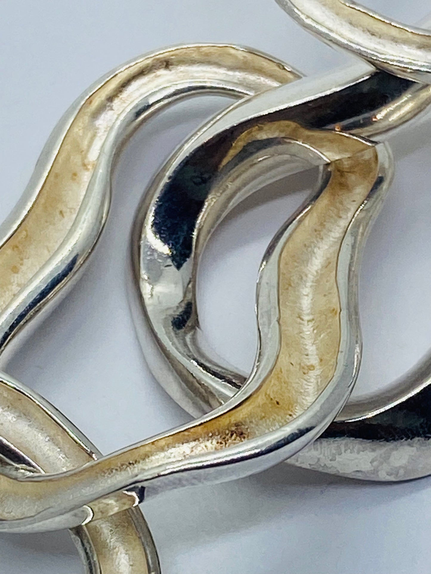 Angela Cummings Tiffany & Co Sterling Silver 8.5" Sculptural Modernist Bracelet!