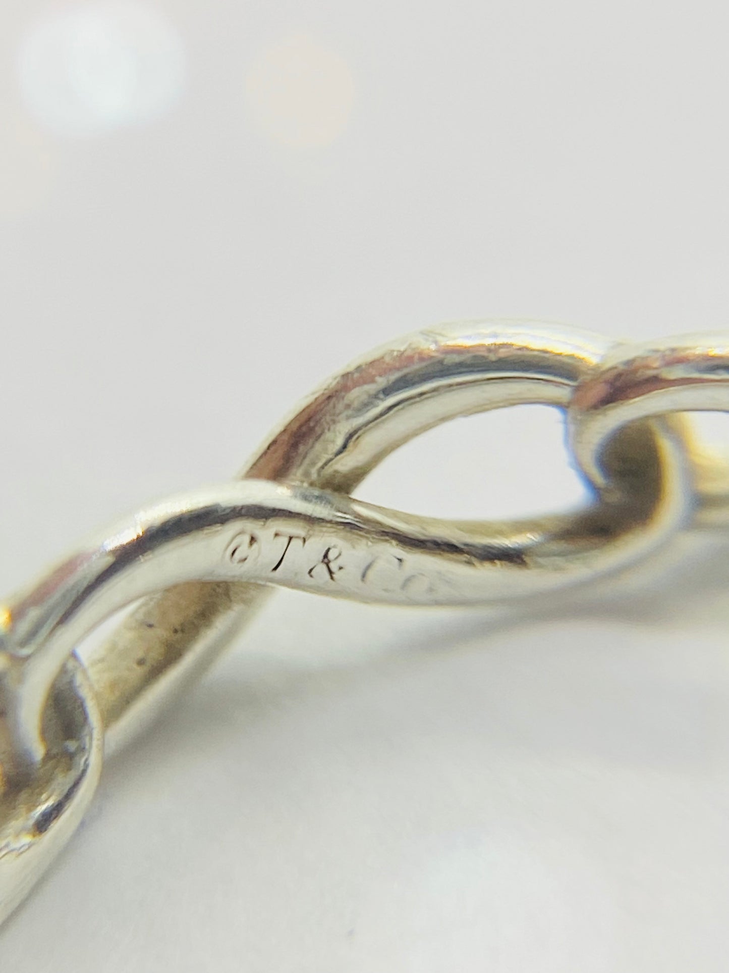 Tiffany & Co. Sterling Silver 925 Infinity Narrow Band Ring Size 5
