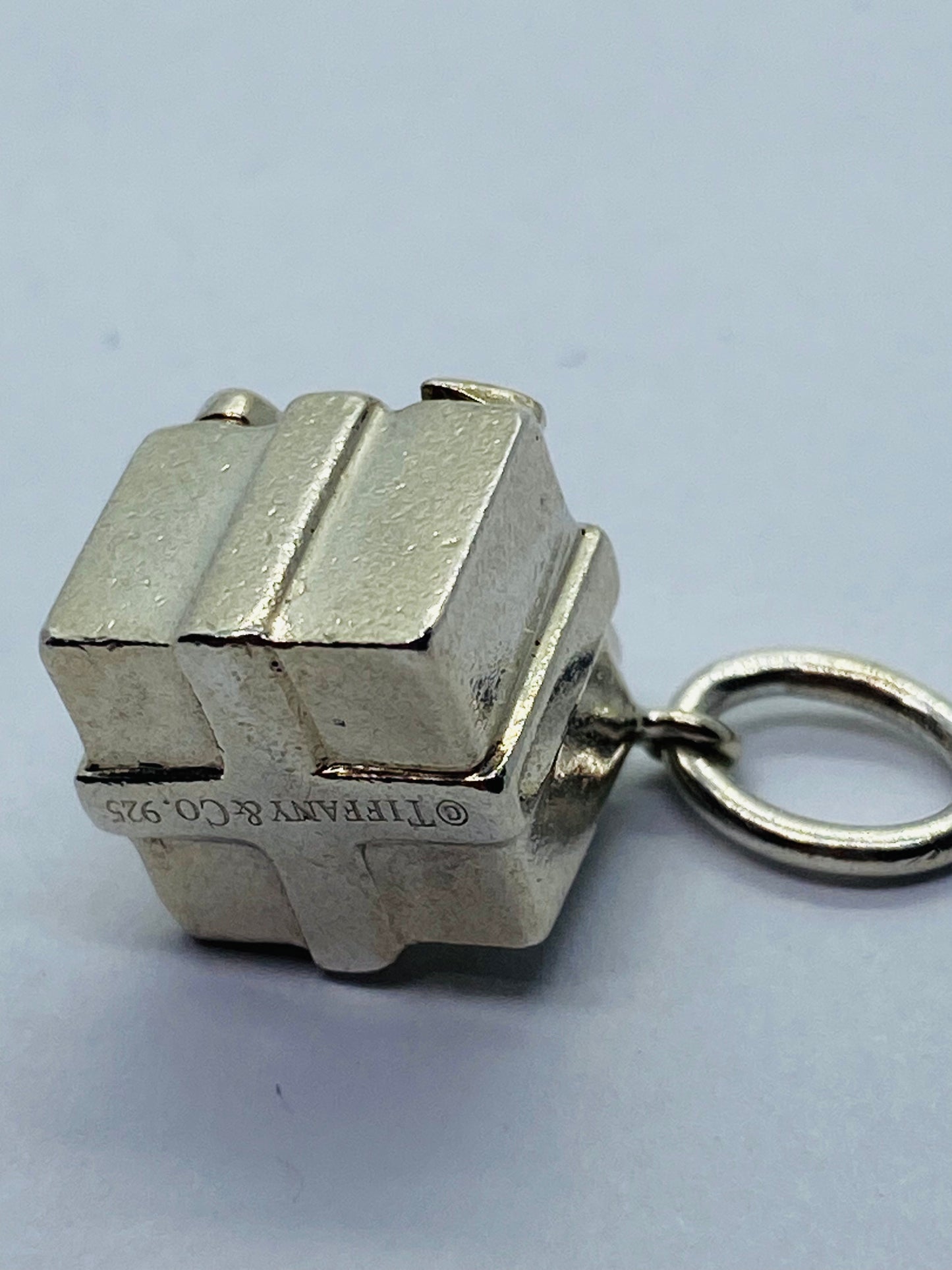 Tiffany & Co Charm Sterling Silver gift bow box
