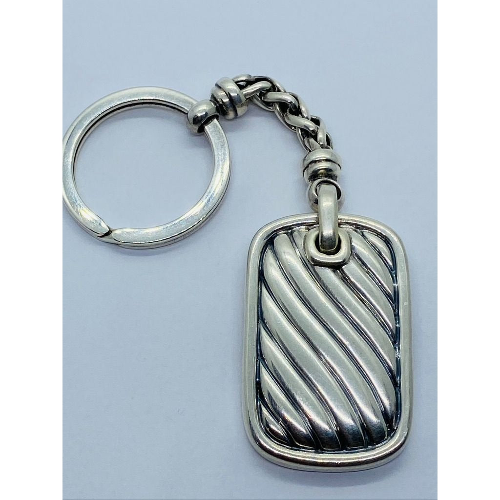 Authentic David Yurman Sterling Silver Keychain - Original - RARE