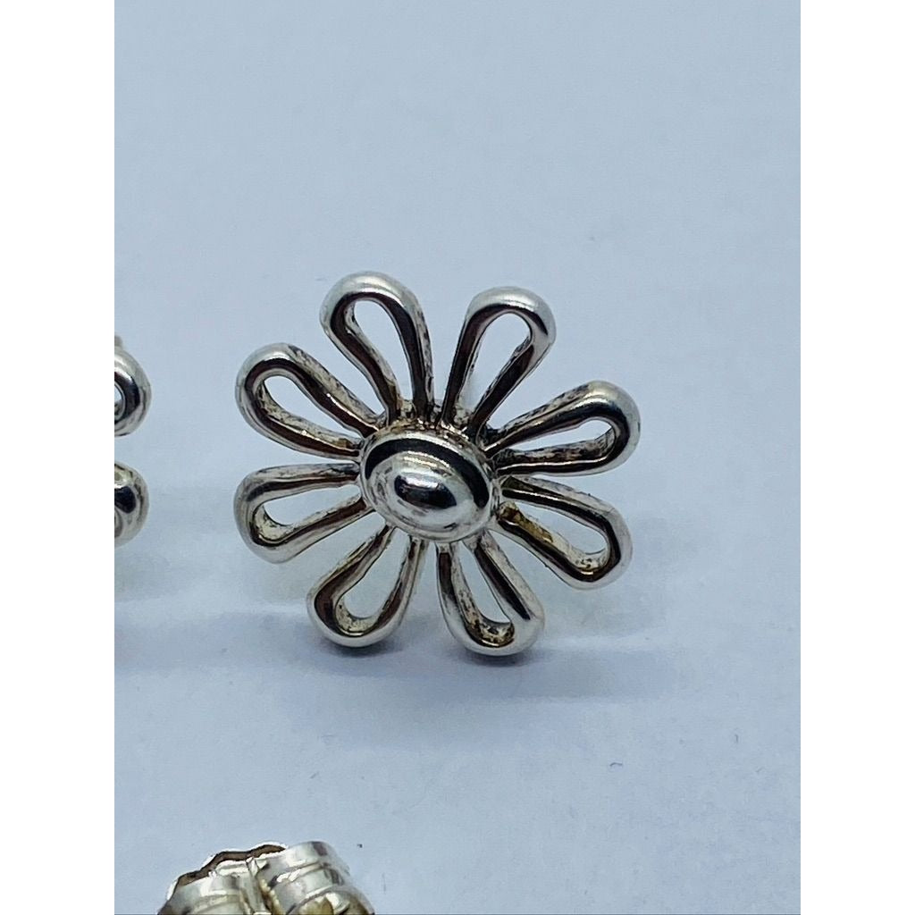 Tiffany & Co Sterling Silver Paloma Picasso Daisy Earrings