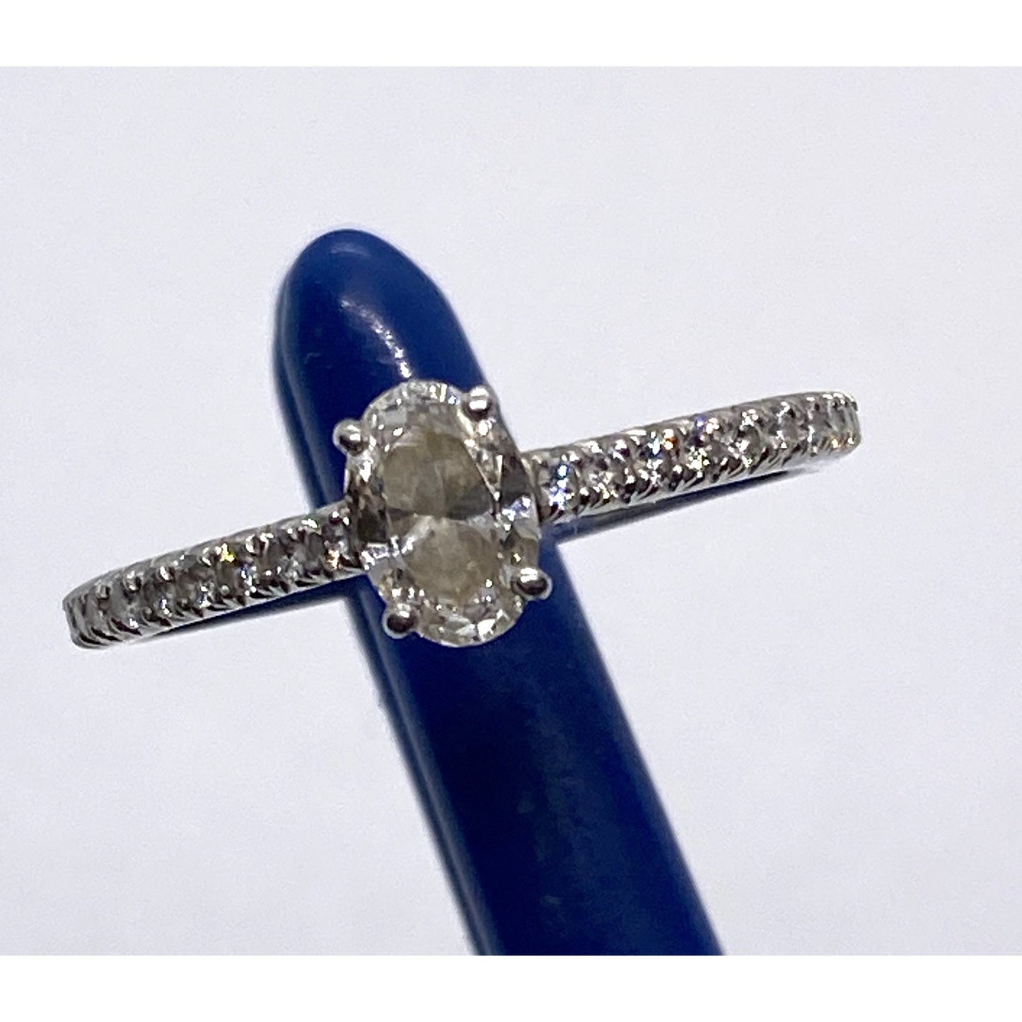 Tiffany & Co Platinum 950 Novo .60TCW Size 7.5 Oval Diamond