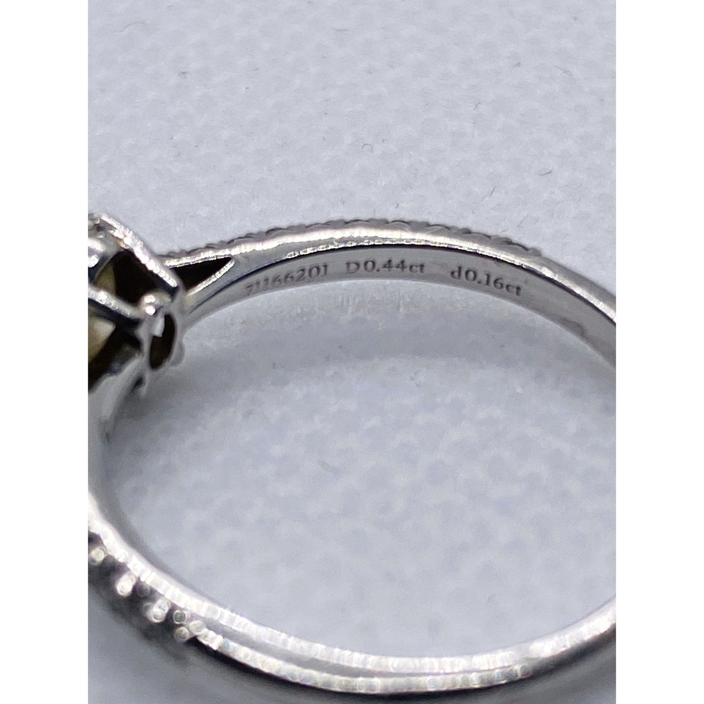 Tiffany & Co Platinum 950 Novo .60TCW Size 7.5 Oval Diamond