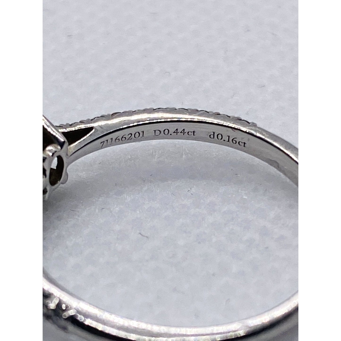 Tiffany & Co Platinum 950 Novo .60TCW Size 7.5 Oval Diamond