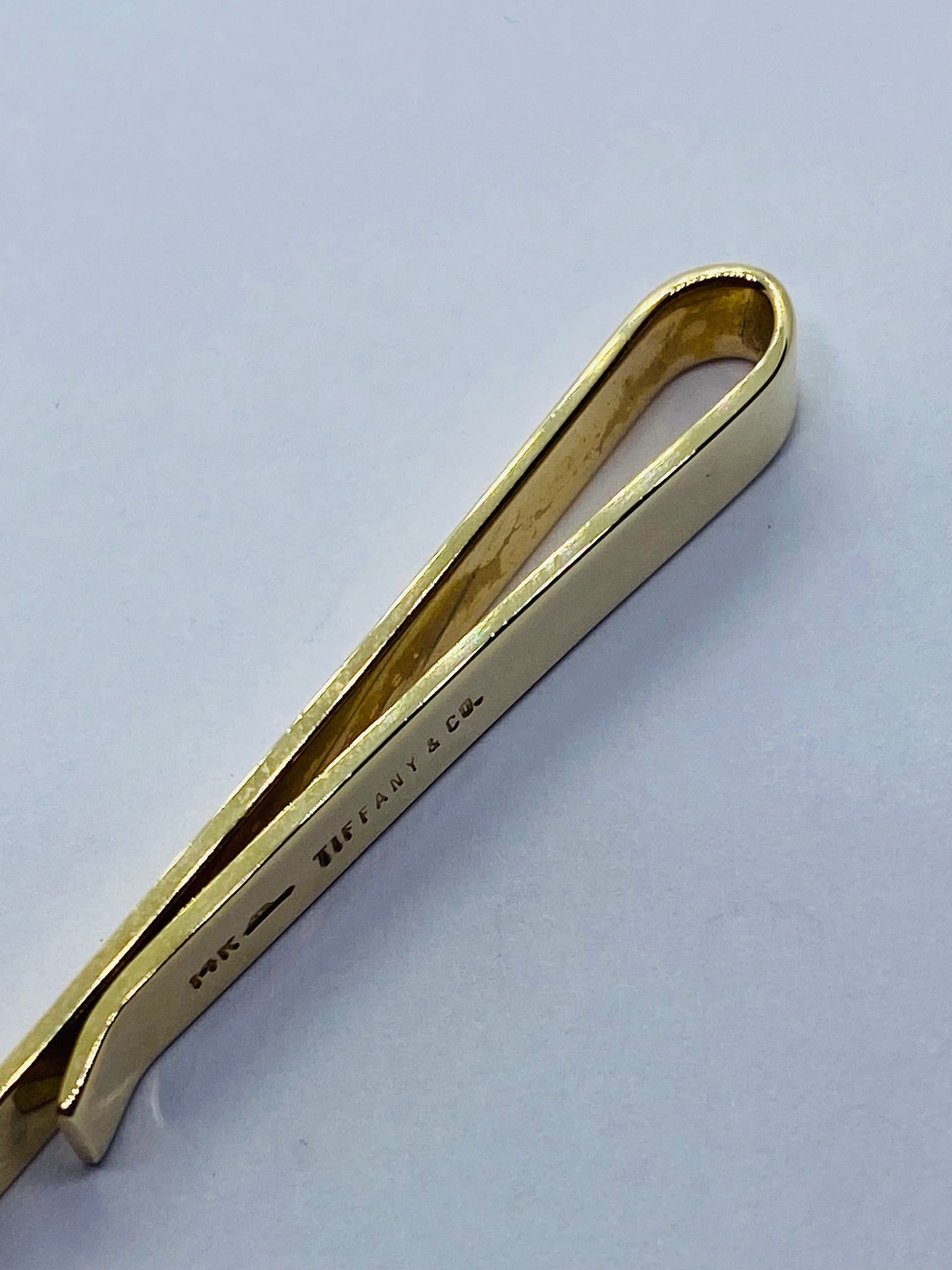 Tiffany & Co. 14k Yellow Gold Money Clip 1.75” Long