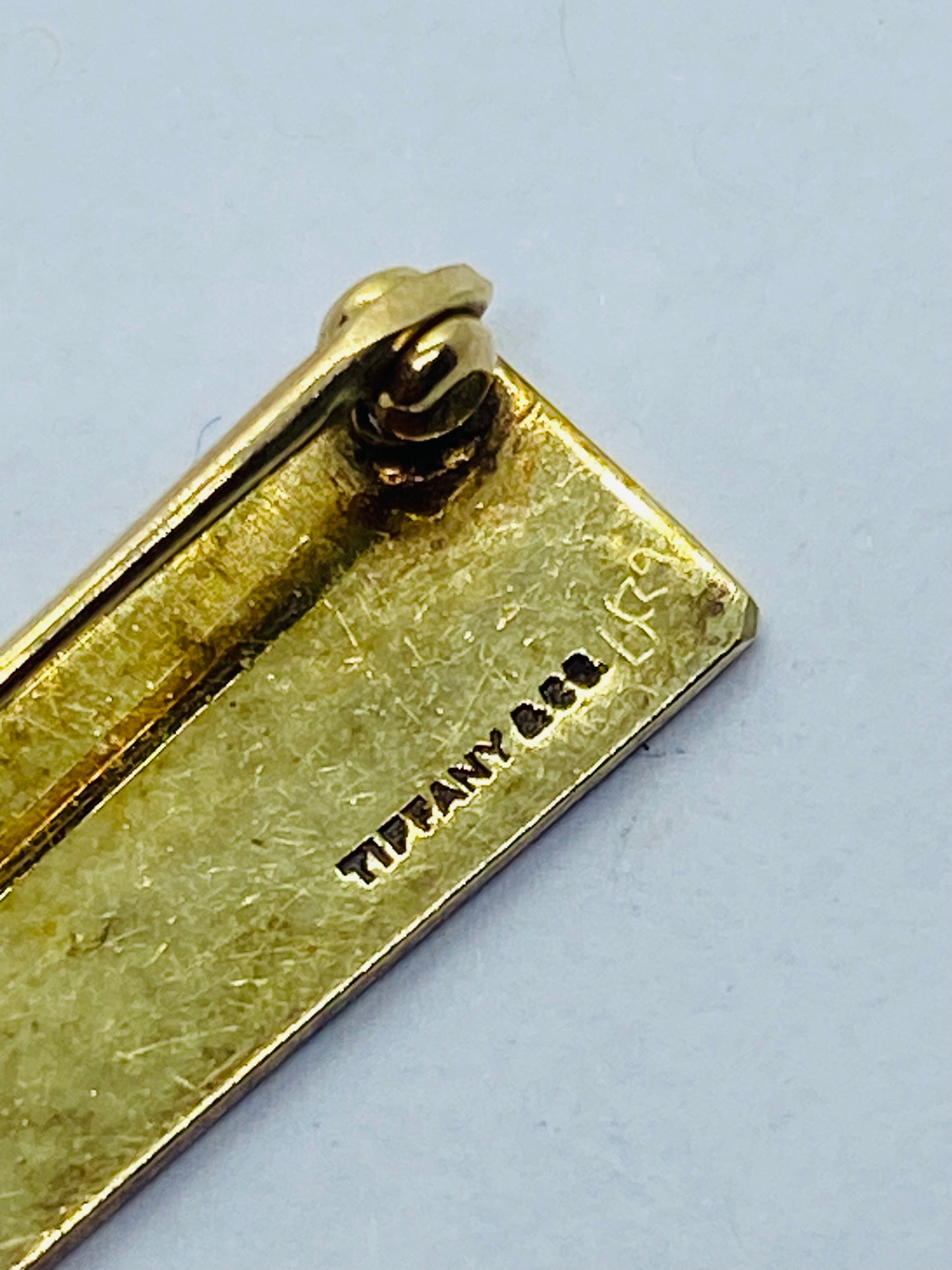 Tiffany & Co. US Military 14K Enamel 3 sons in service pin 20MM 8MM