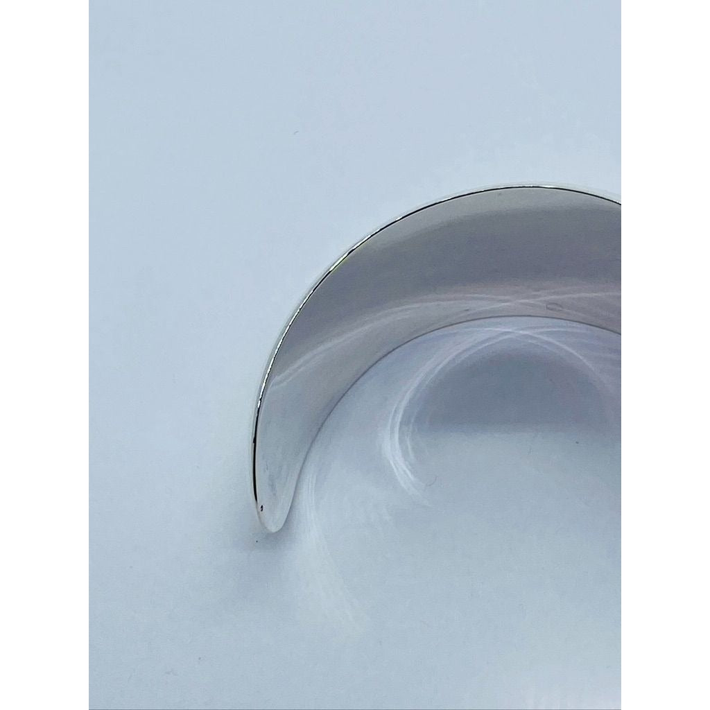 TIFFANY & CO STERLING SILVER Bangle Bracelet Wide Cuff 925 Silver Italy 26MM
